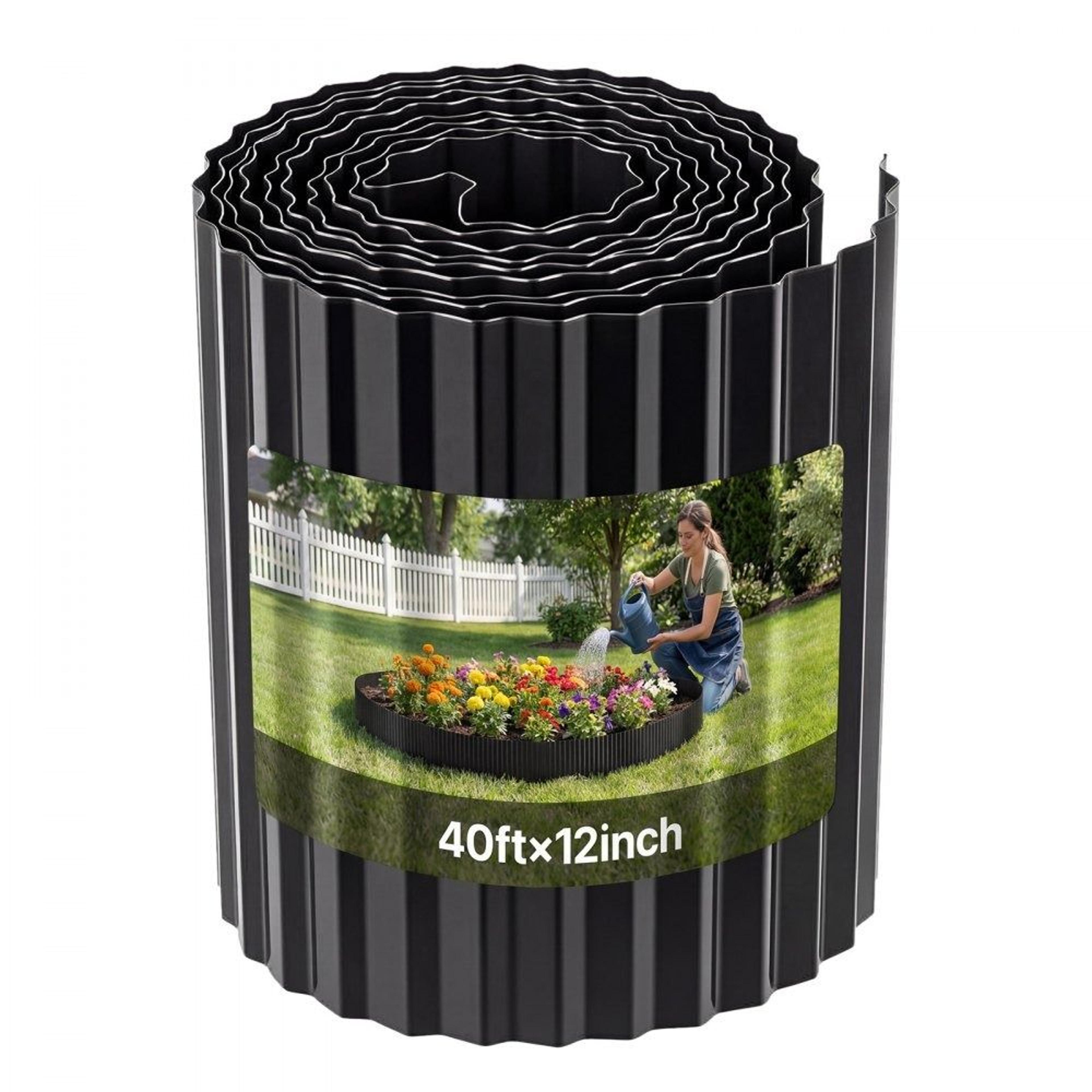 galvanized steel landscape edging 40 ft heavy duty garden border