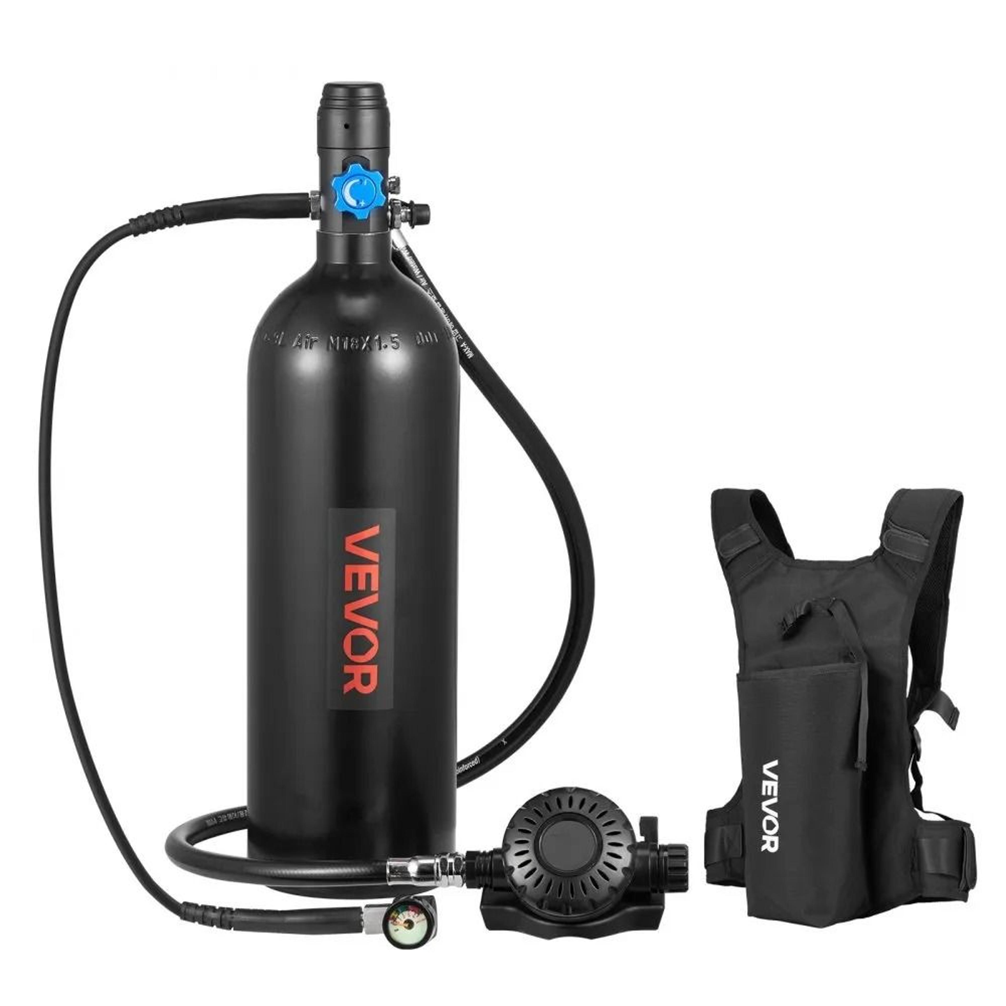 mini scuba tank 1.9l portable diving cylinder with 35 min air supply