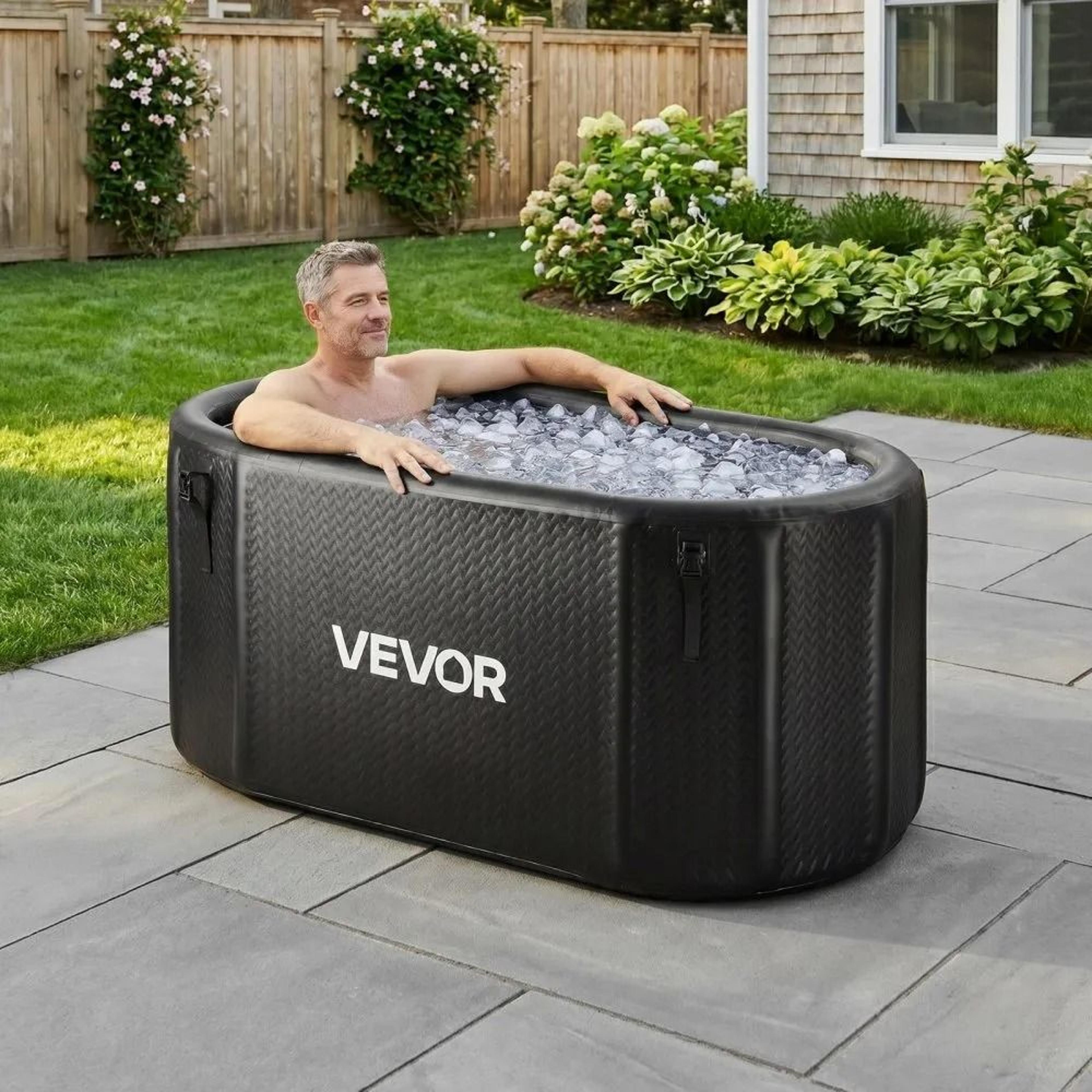 216 Gallon Cold Plunge Tub Inflatable Ice Bath For Recovery 6