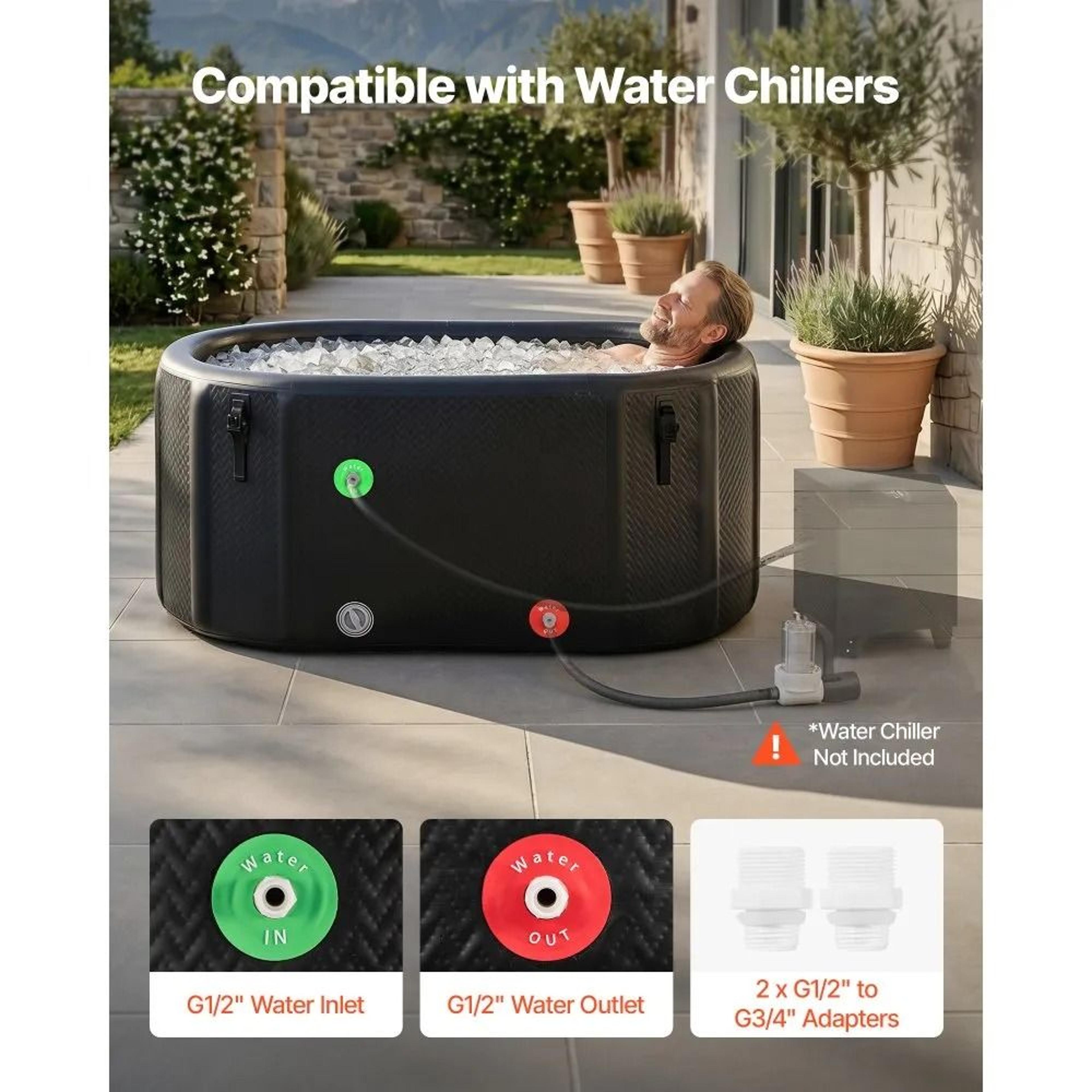 216 Gallon Cold Plunge Tub Inflatable Ice Bath For Recovery 1