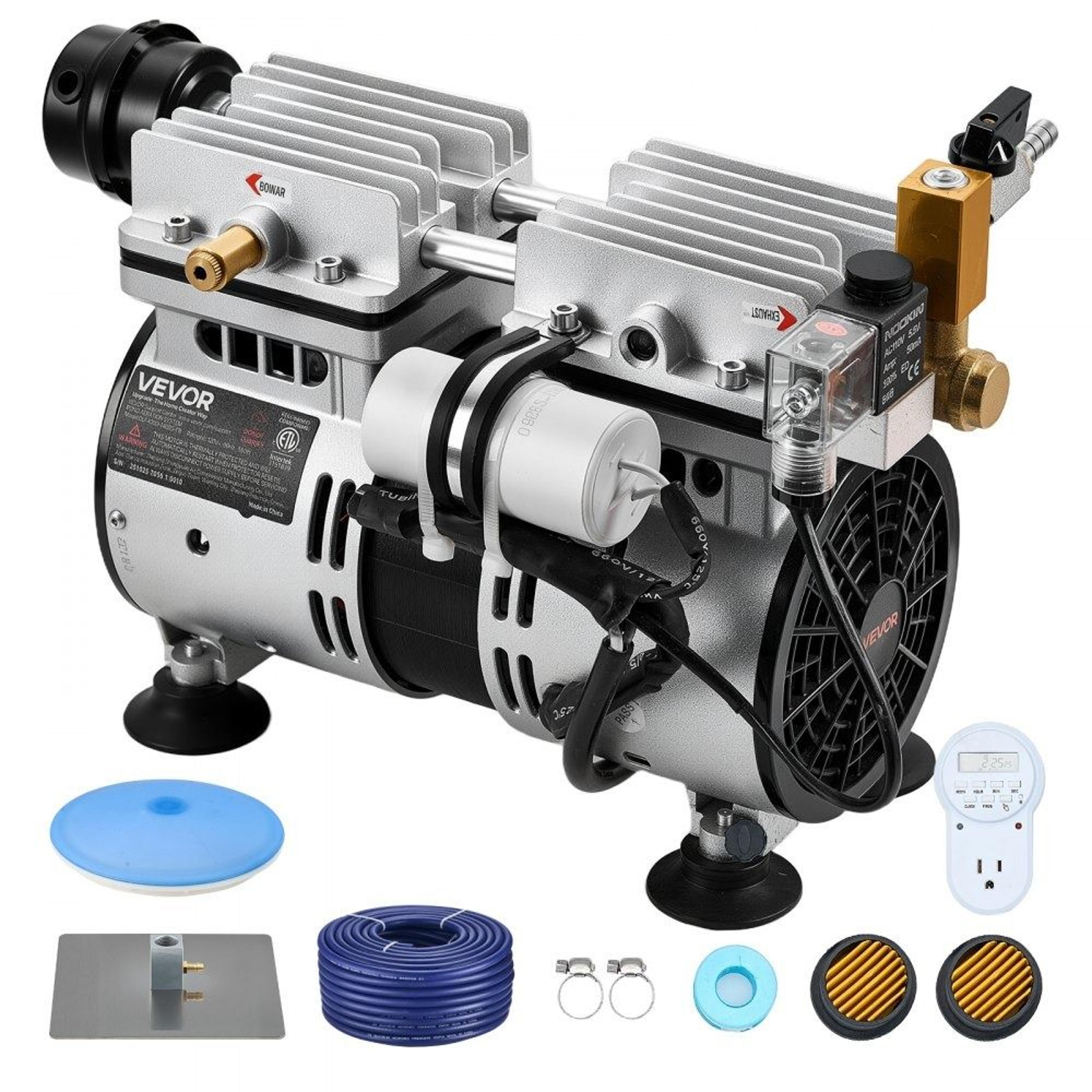 pond aerator 5.2 cfm oxygen circulation system for large ponds and lakes