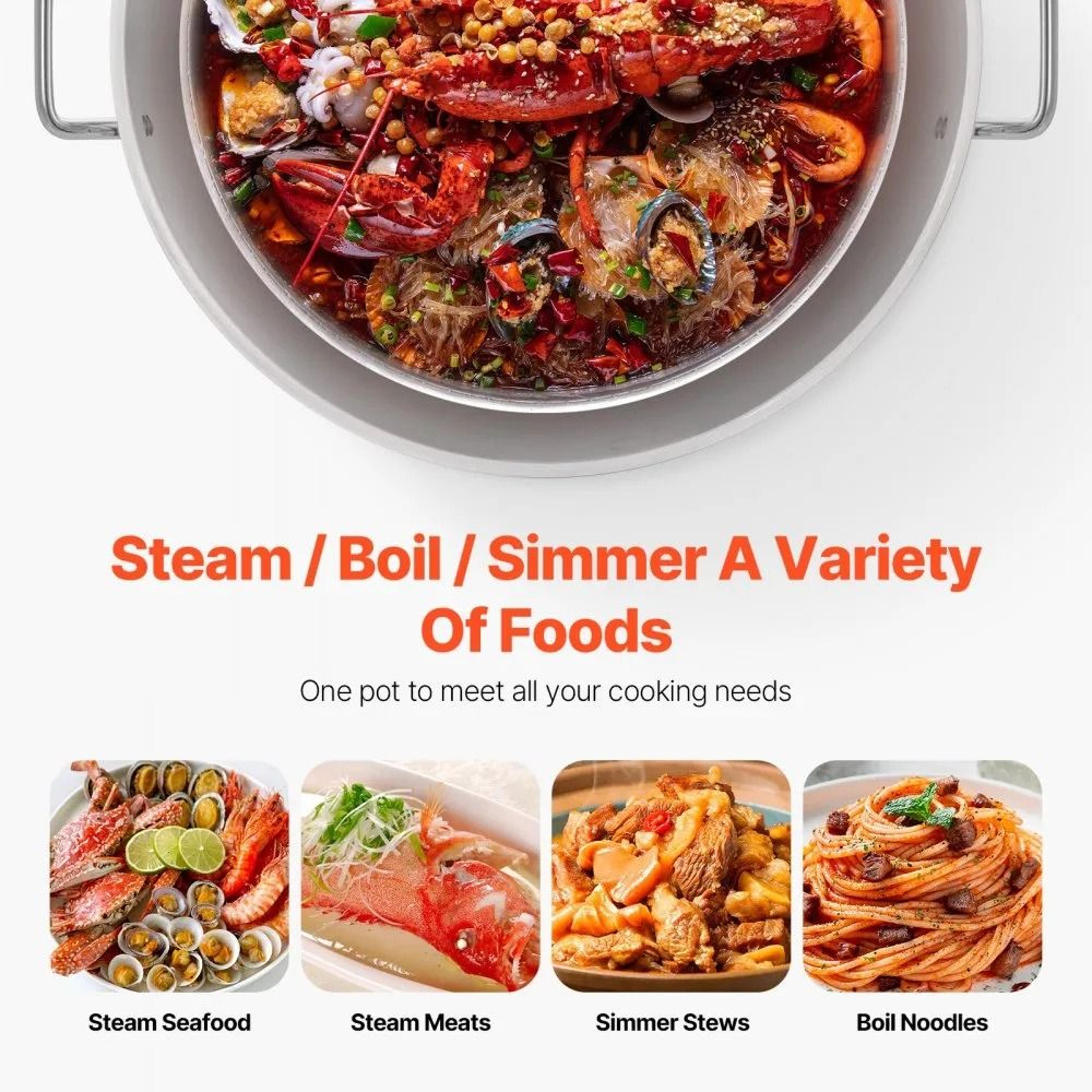 100 Qt Seafood Boiling Kit With Strainer Outdoor Crab Crawfish Cooker Set 5