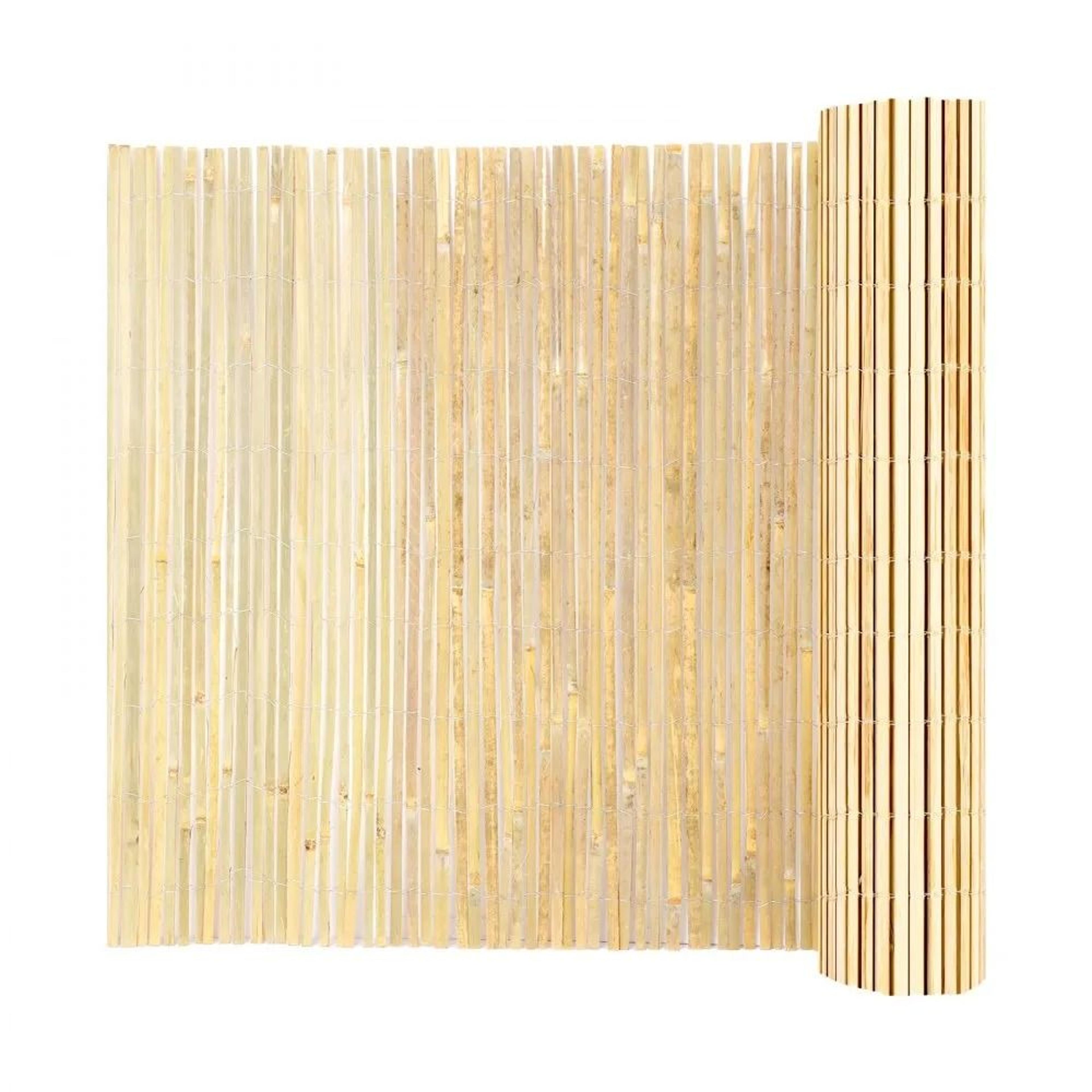 natural bamboo privacy fence screen 6ft x 16ft eco friendly outdoor slat fence