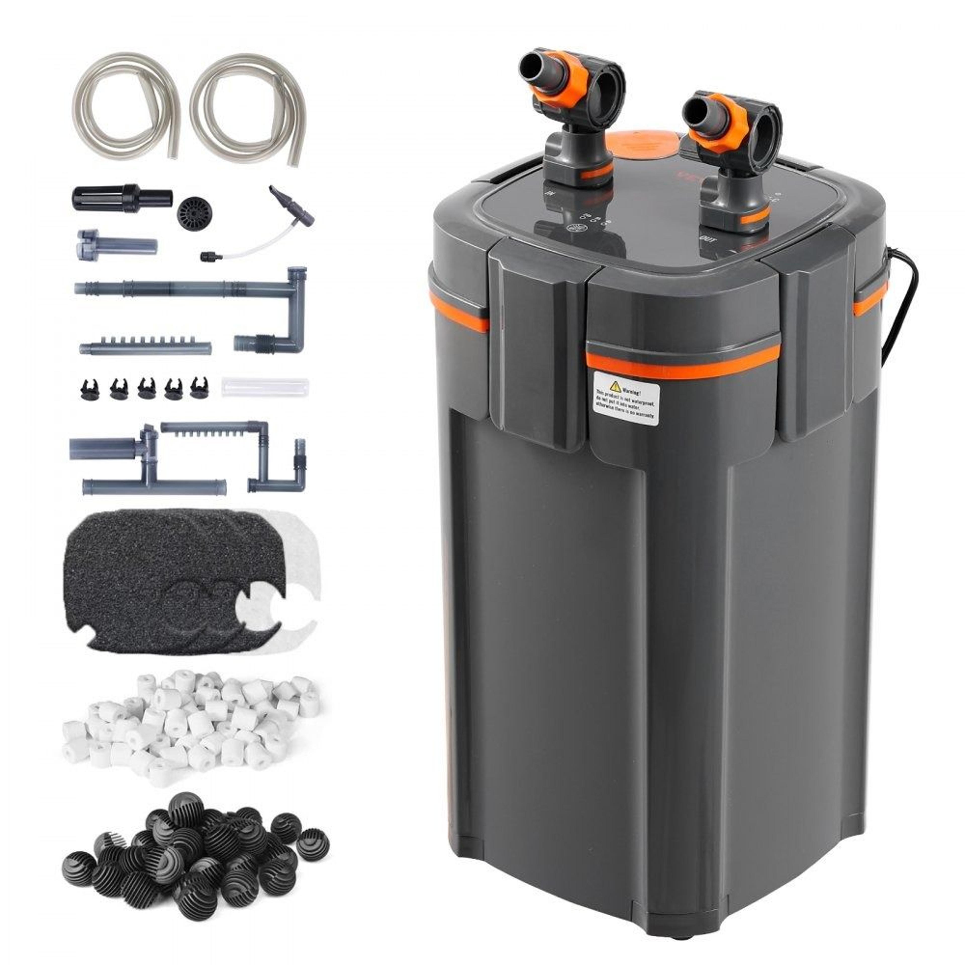 aquarium filter 317gph 4 stage canister filter for 100 gallon fish tanks
