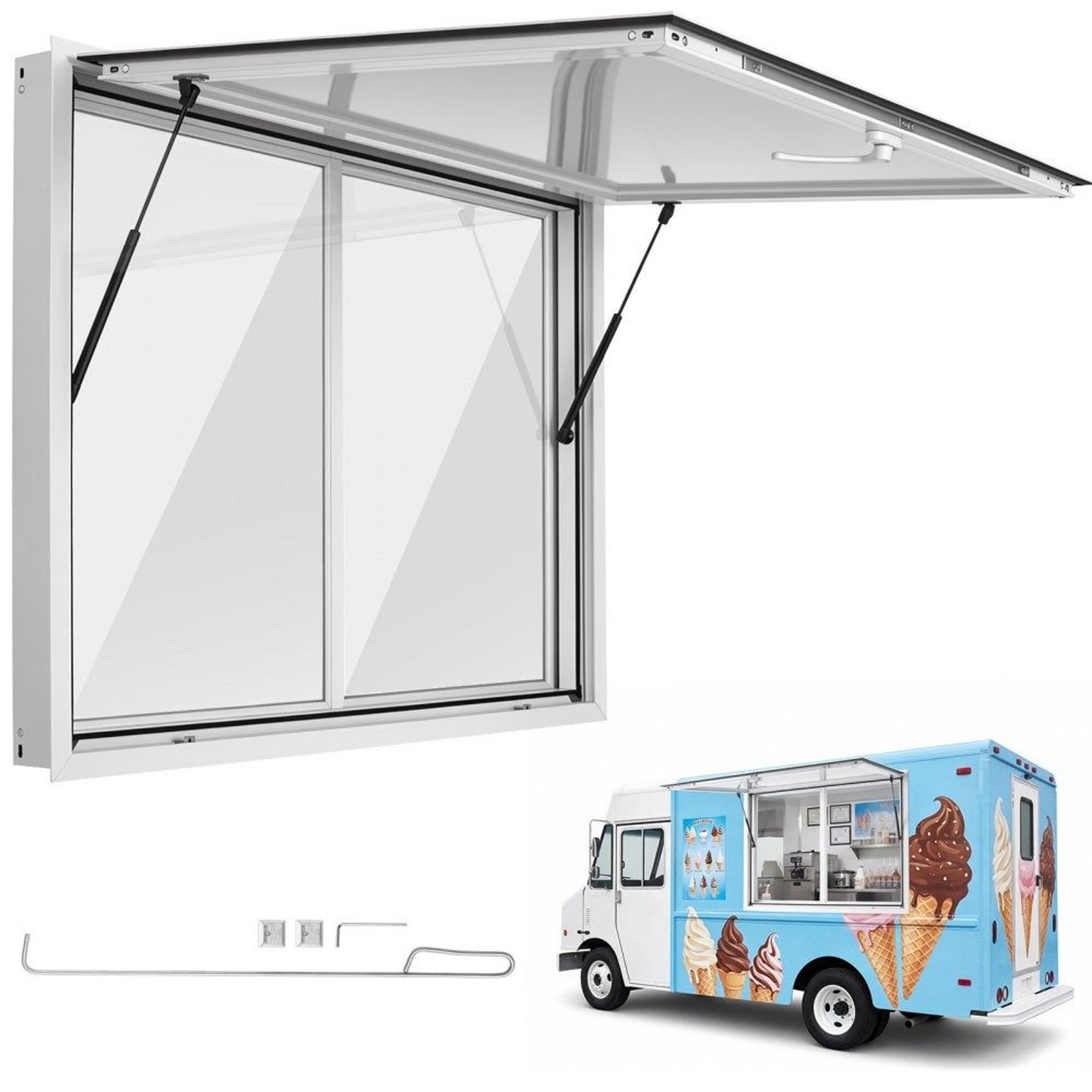 concession window aluminum service window for food trucks