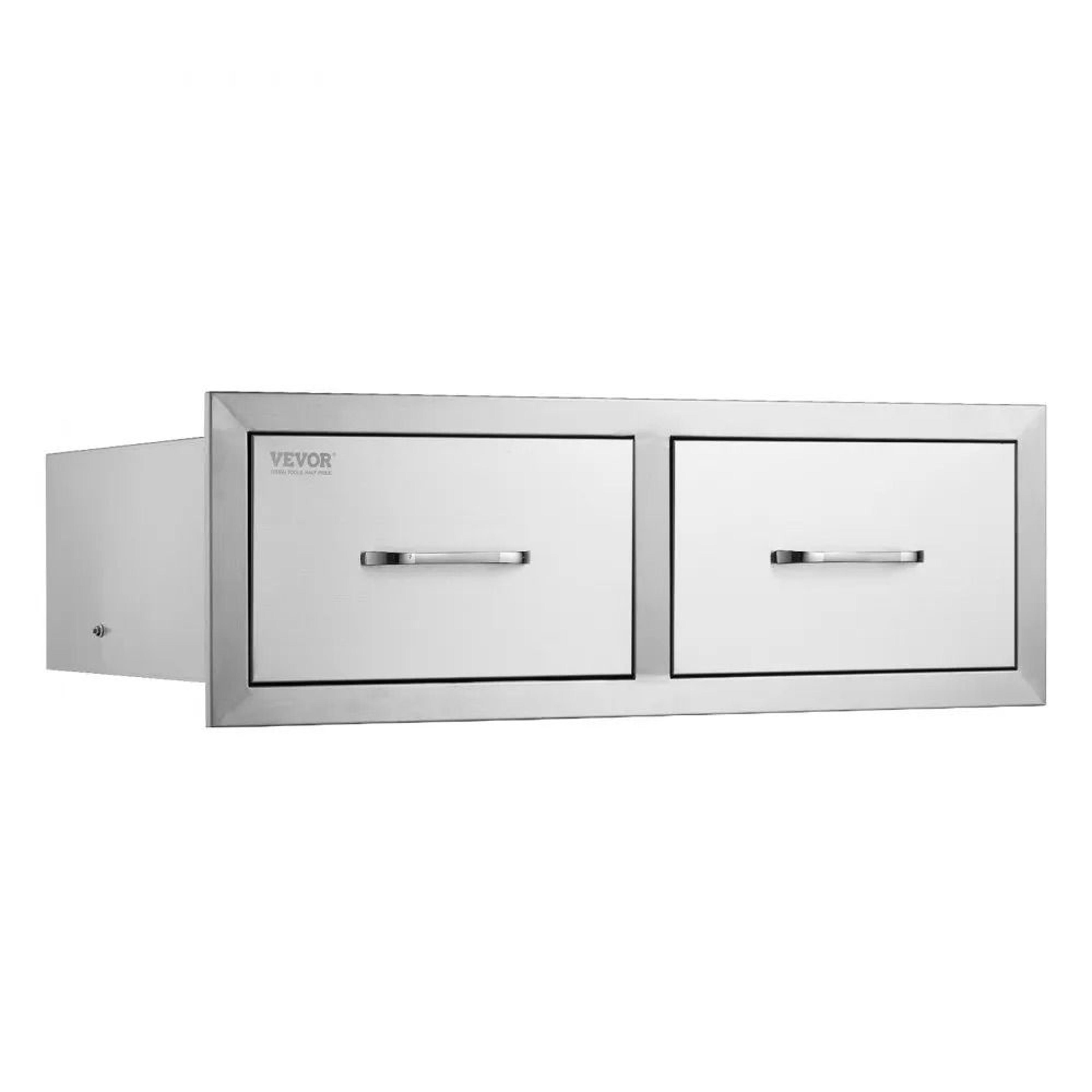 Outdoor Kitchen Drawers 30 Inch Stainless Steel BBQ Island Storage Drawer 8
