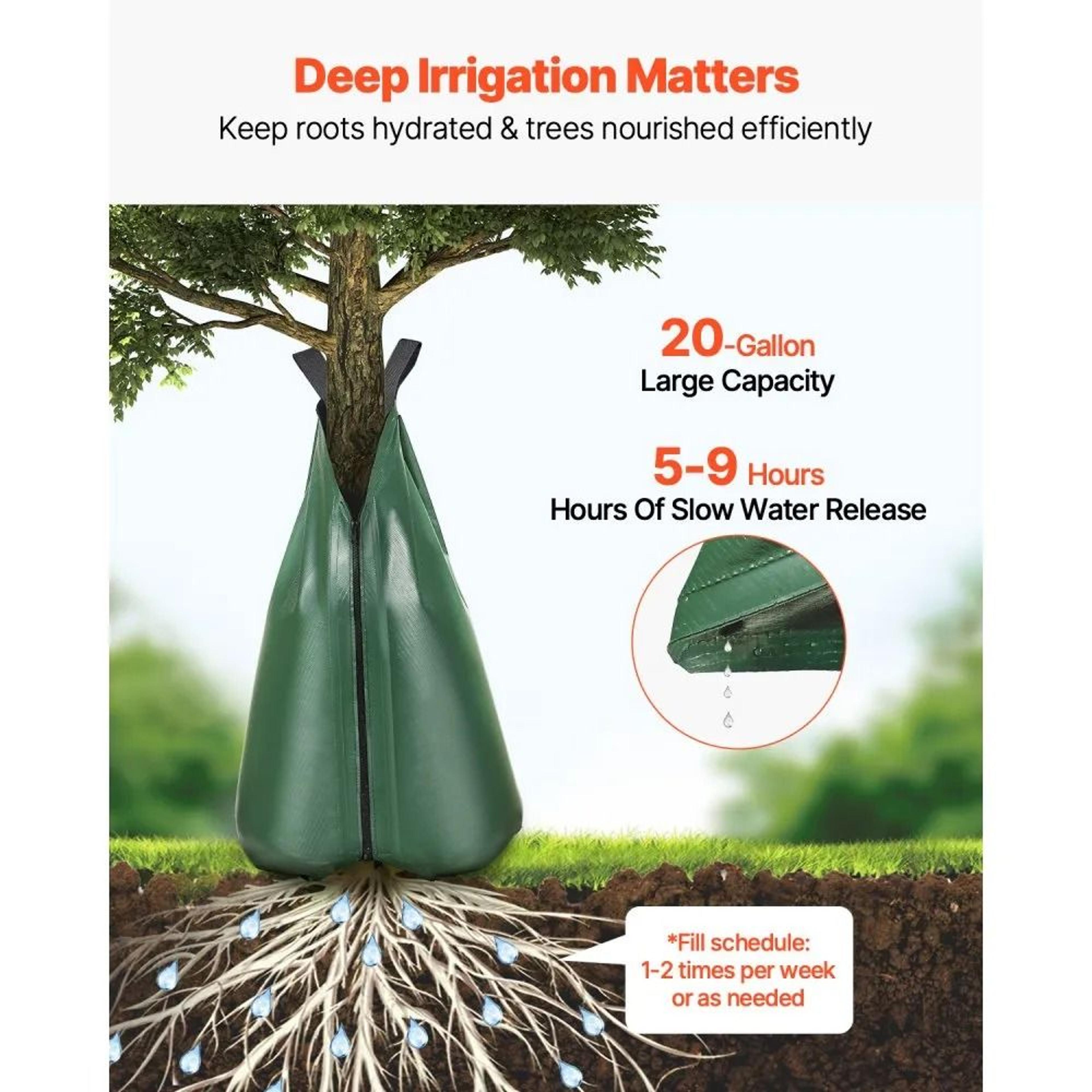 25 Pack 20 Gallon Tree Watering Bag Slow Release Irrigation System 1