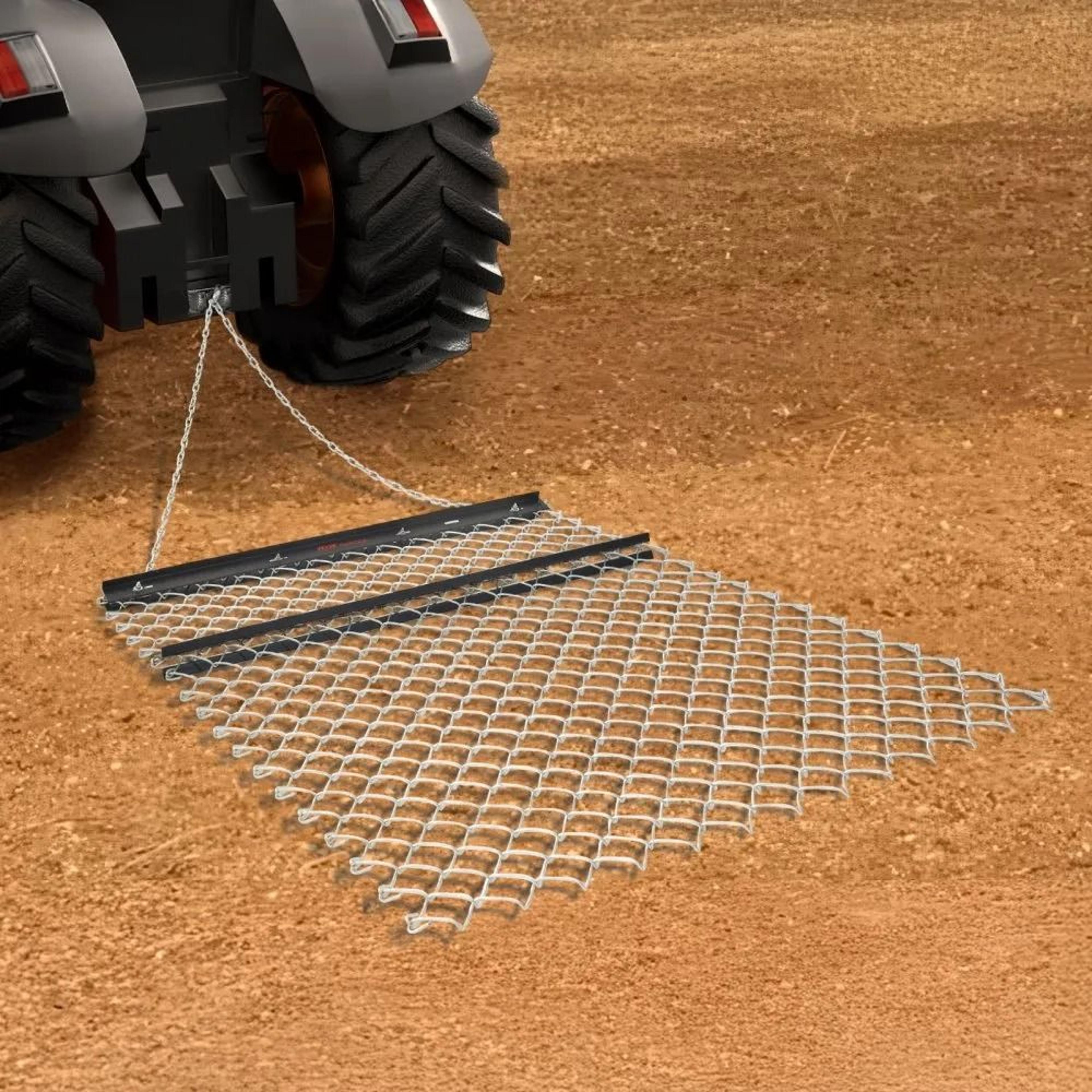 4 X 5 Ft Heavy Duty Chain Drag Harrow Steel ATV UTV Tractor Attachment For Land Leveling 6