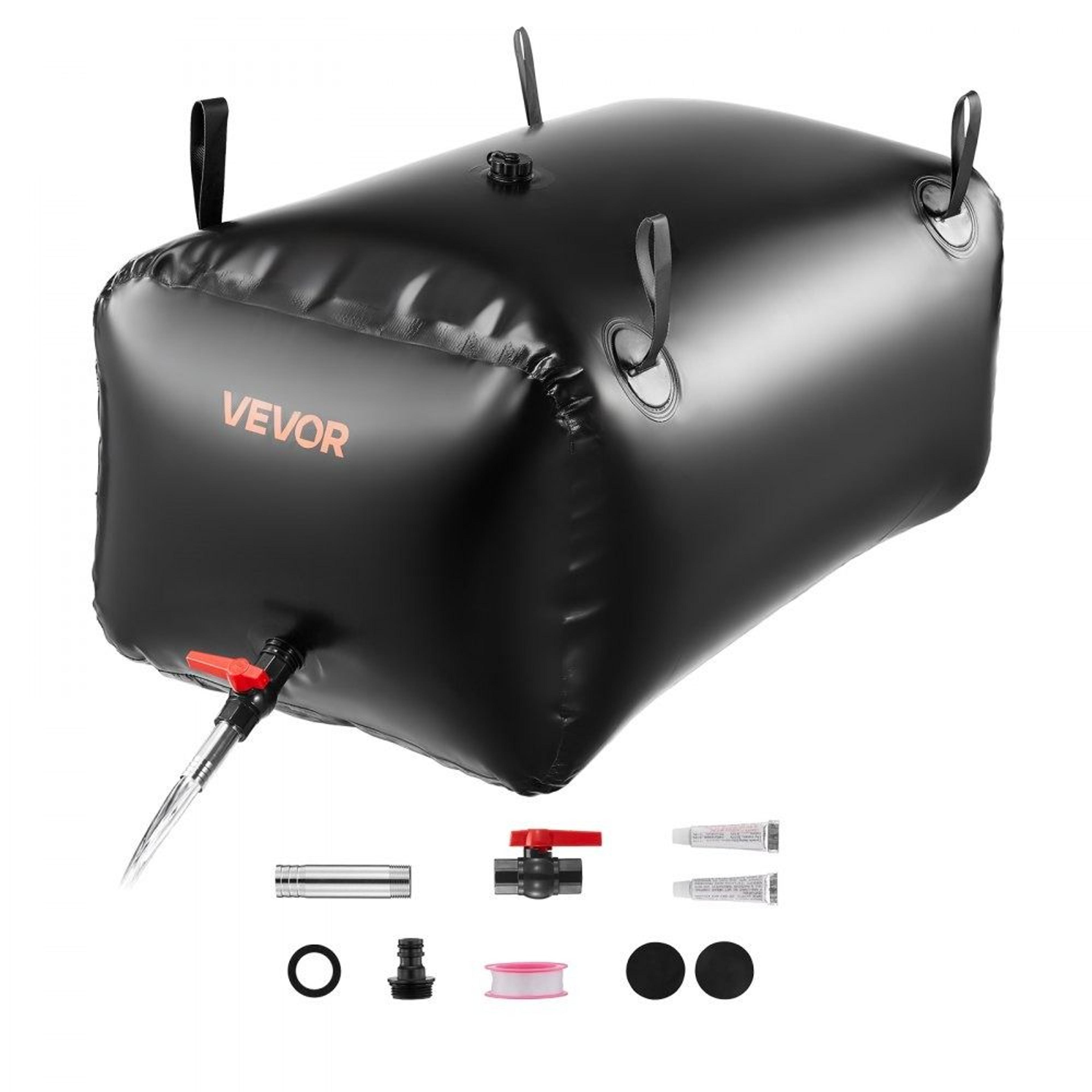 63.4 gal water storage bladder portable collapsible water tank for rv garden emergency use