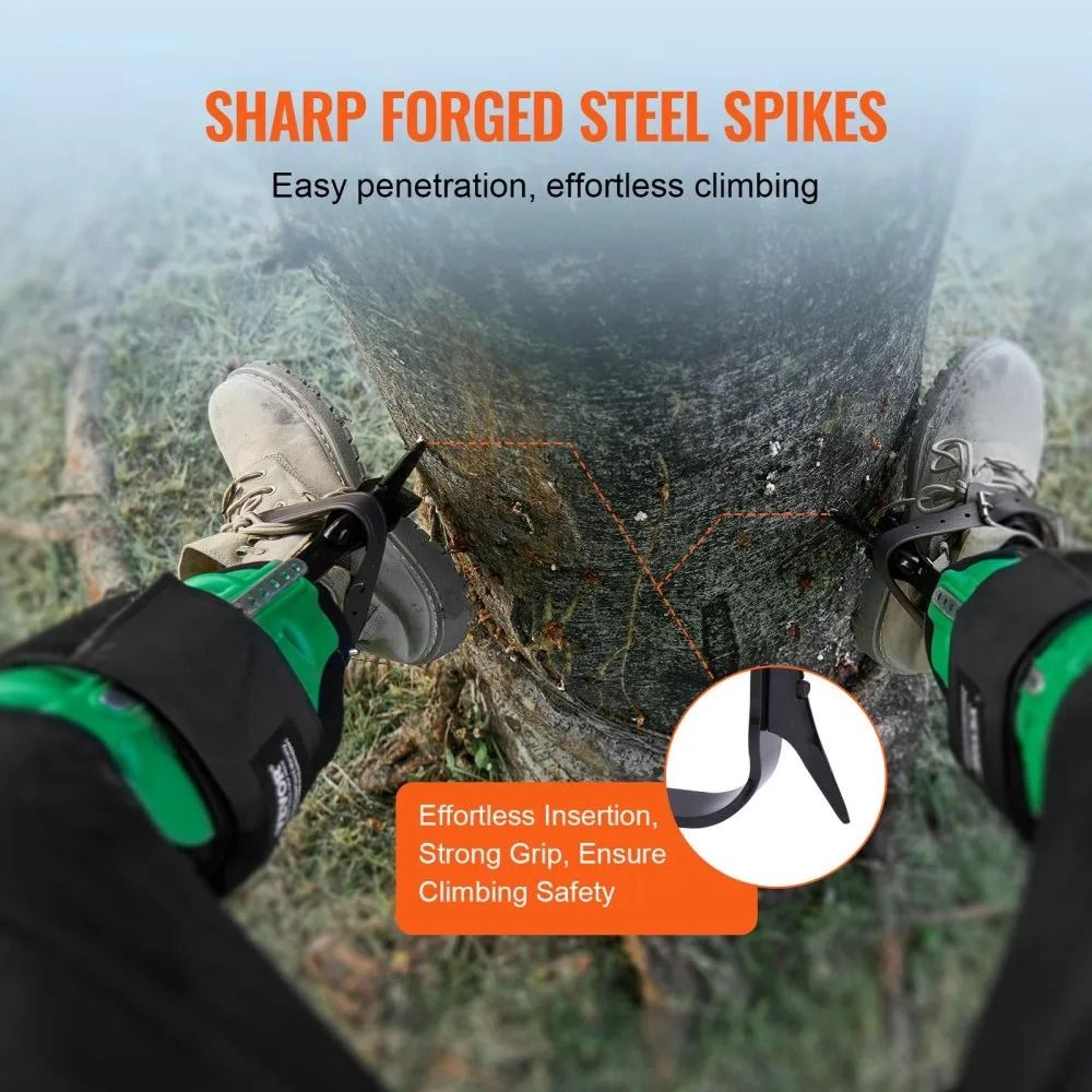Tree Climbing Spikes 350lbs Alloy Steel Climbing Spurs Arborist Gear 5