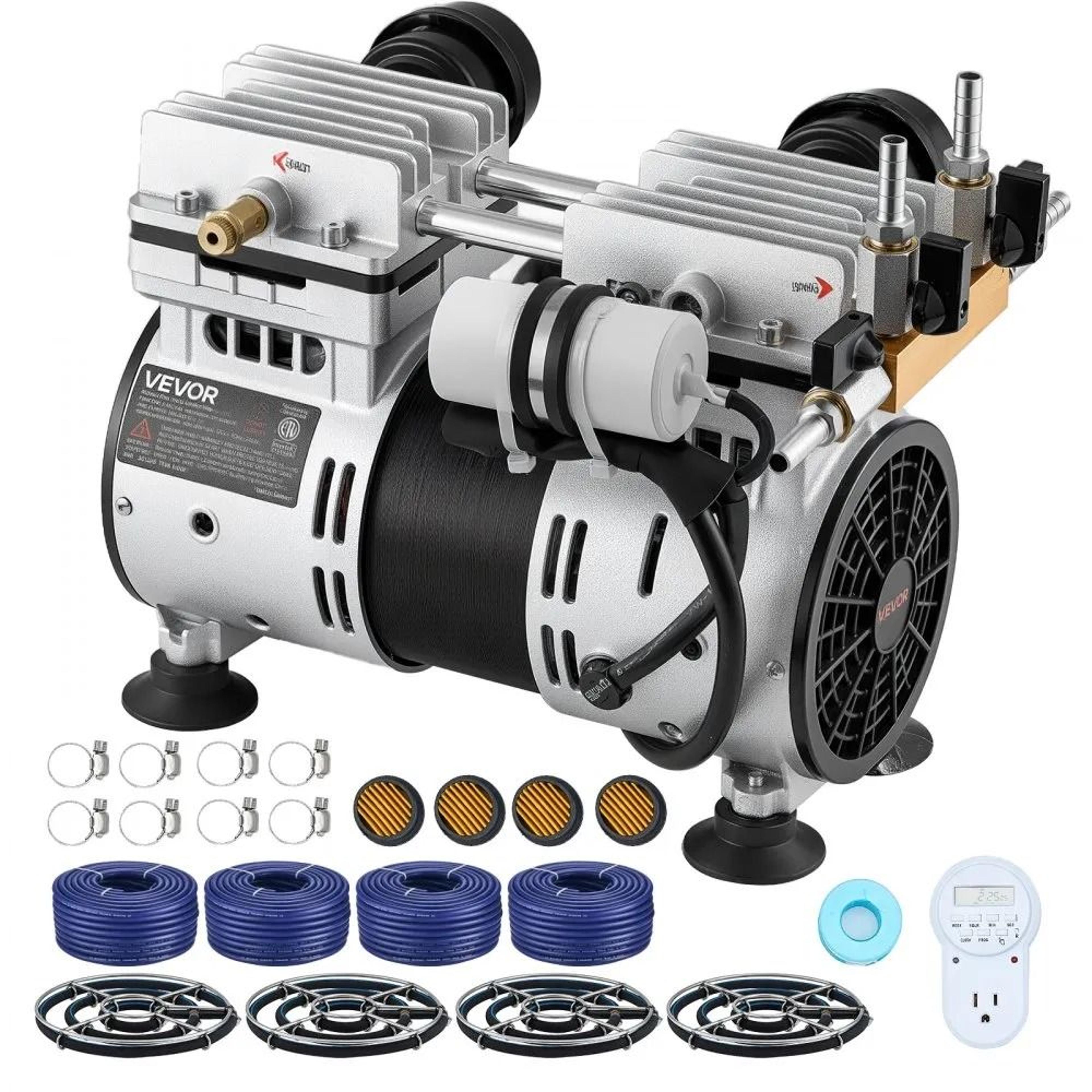 pond aerator 6.7cfm lake aeration system for deep water oxygen circulation