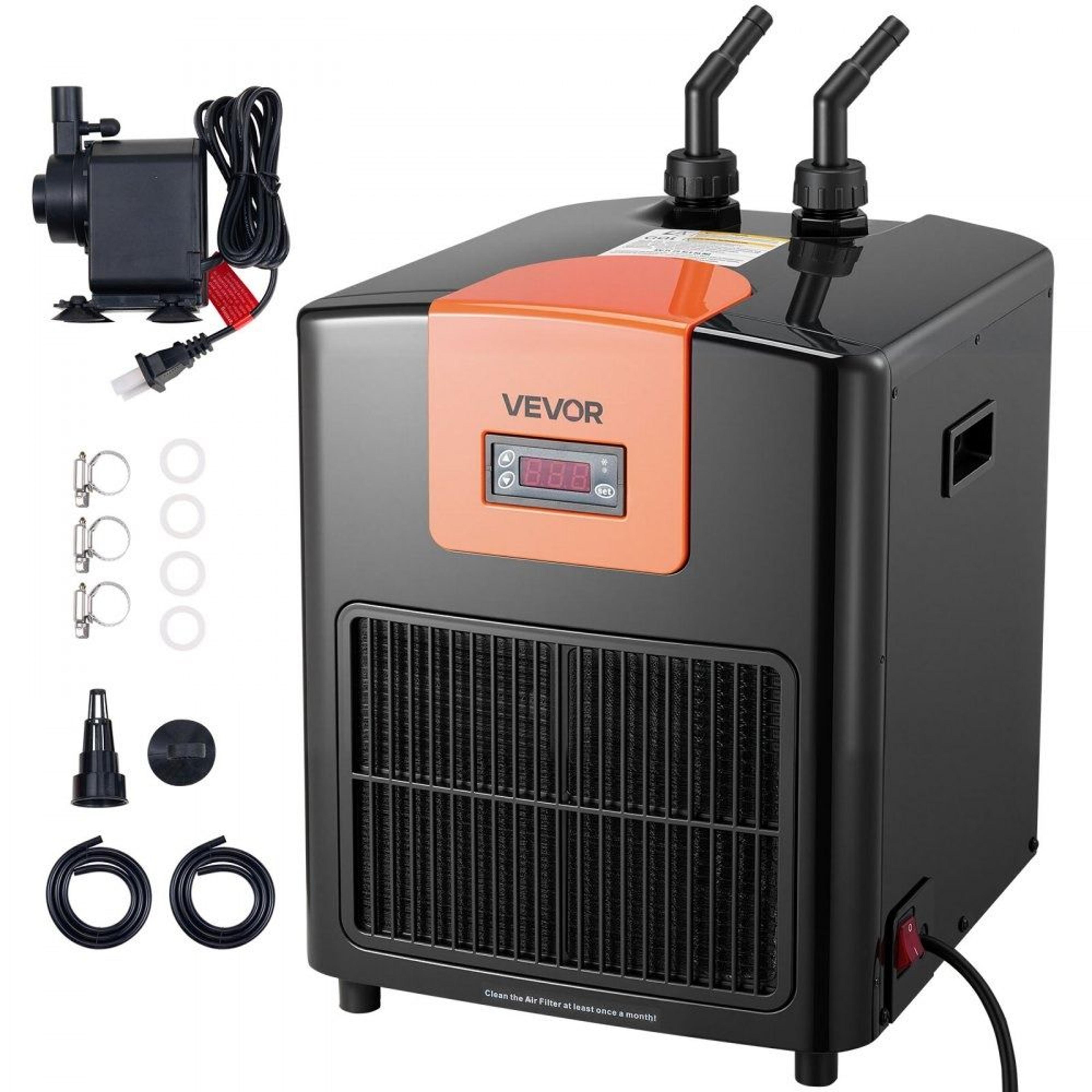 92 gallon aquarium chiller 1/4 hp fish tank water chiller for axolotl and hydroponics