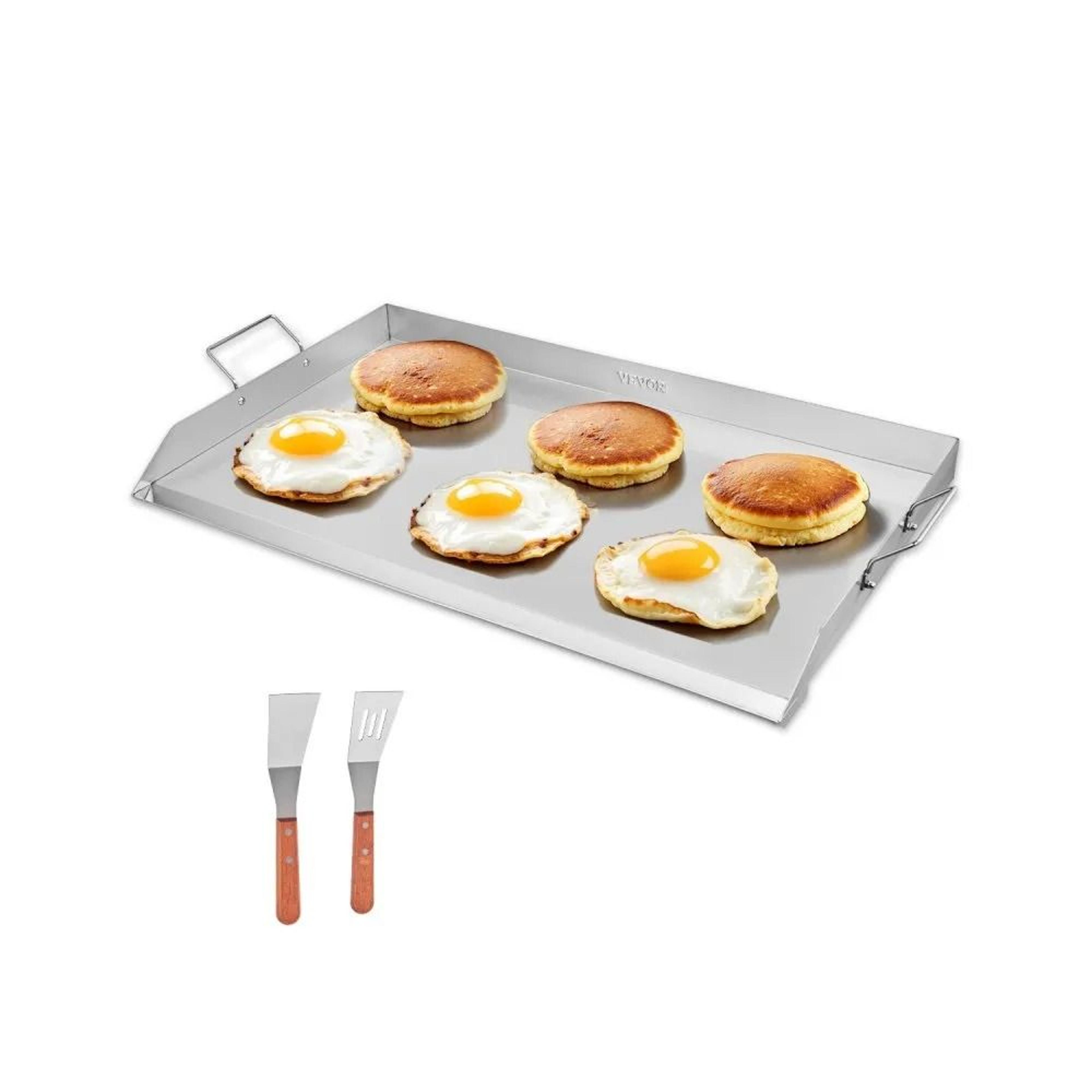 36x22 stainless steel flat top griddle for gas grill and outdoor cooking