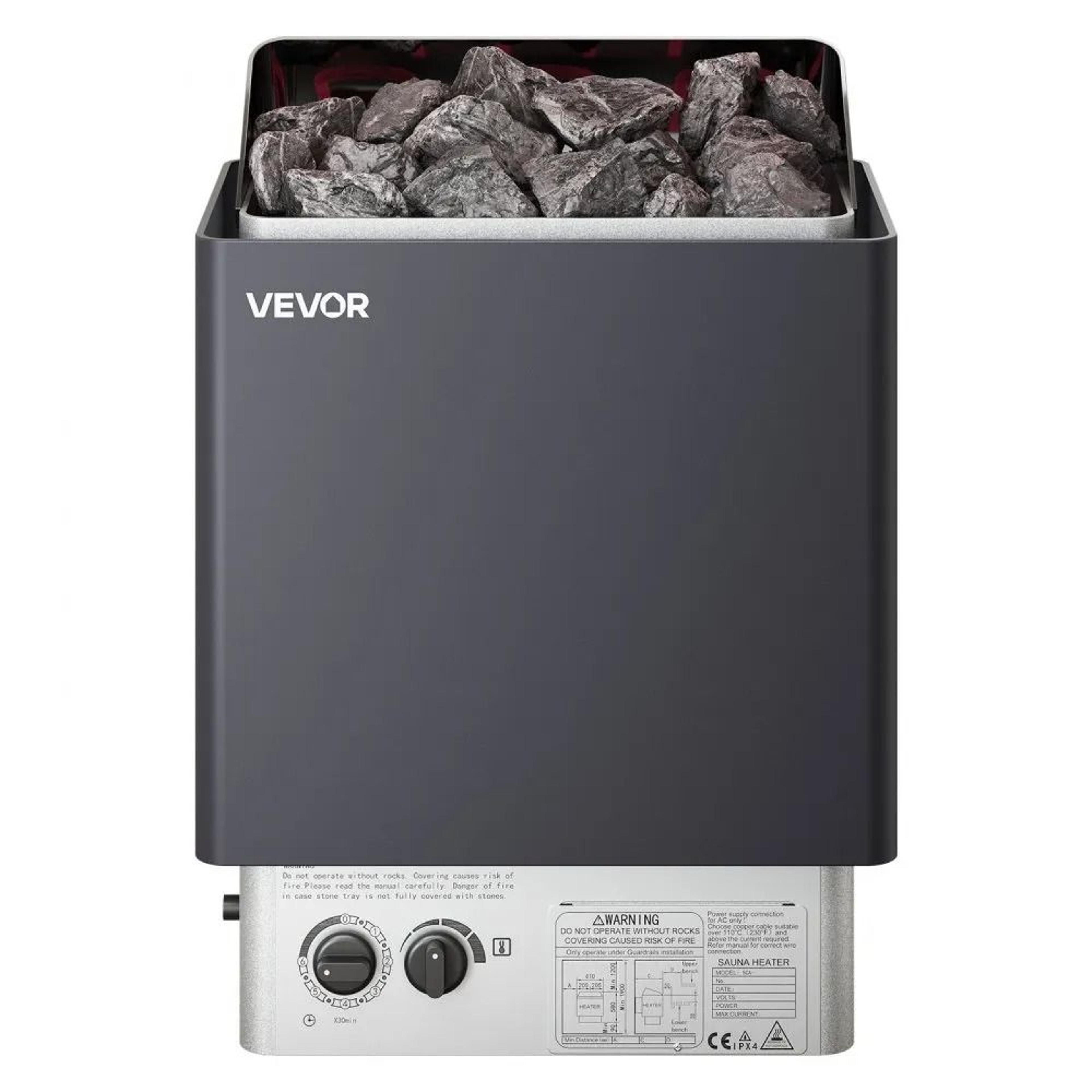 6kw electric sauna heater 220v wall mounted sauna stove with built in controls