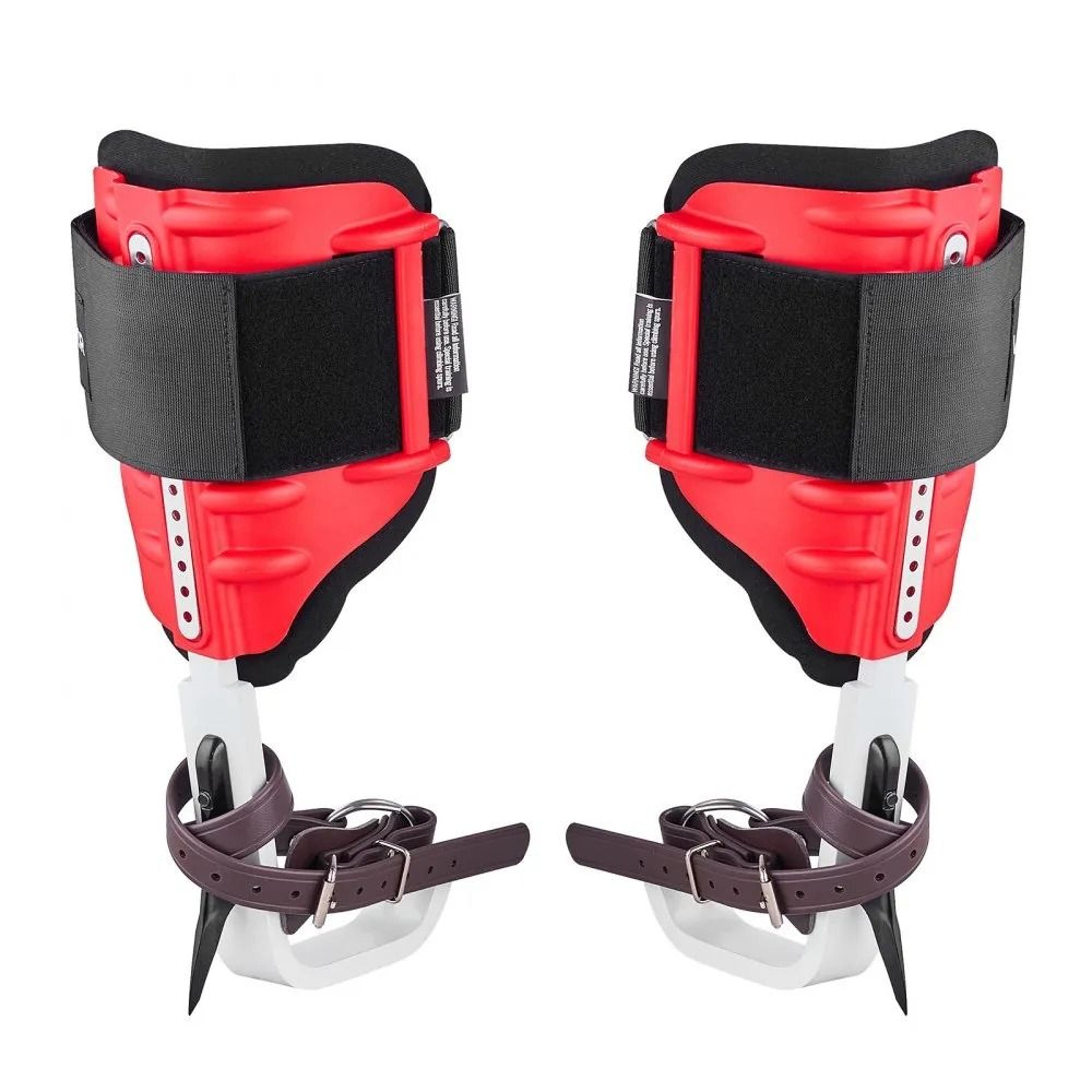 adjustable tree climbing spikes kit with aluminum climbing spurs and harness
