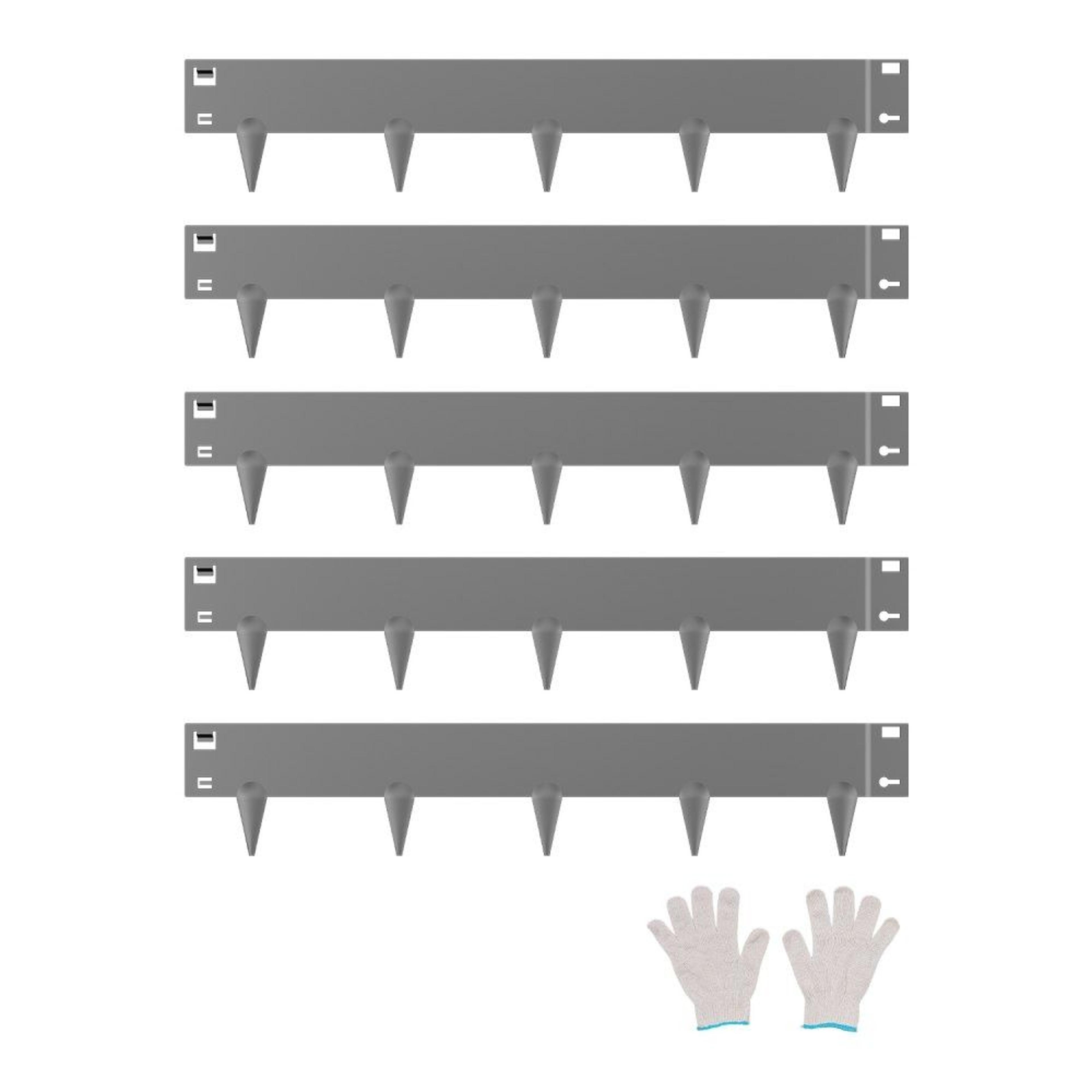 steel landscape edging 5 pack 39 x 4 inch bendable metal garden border