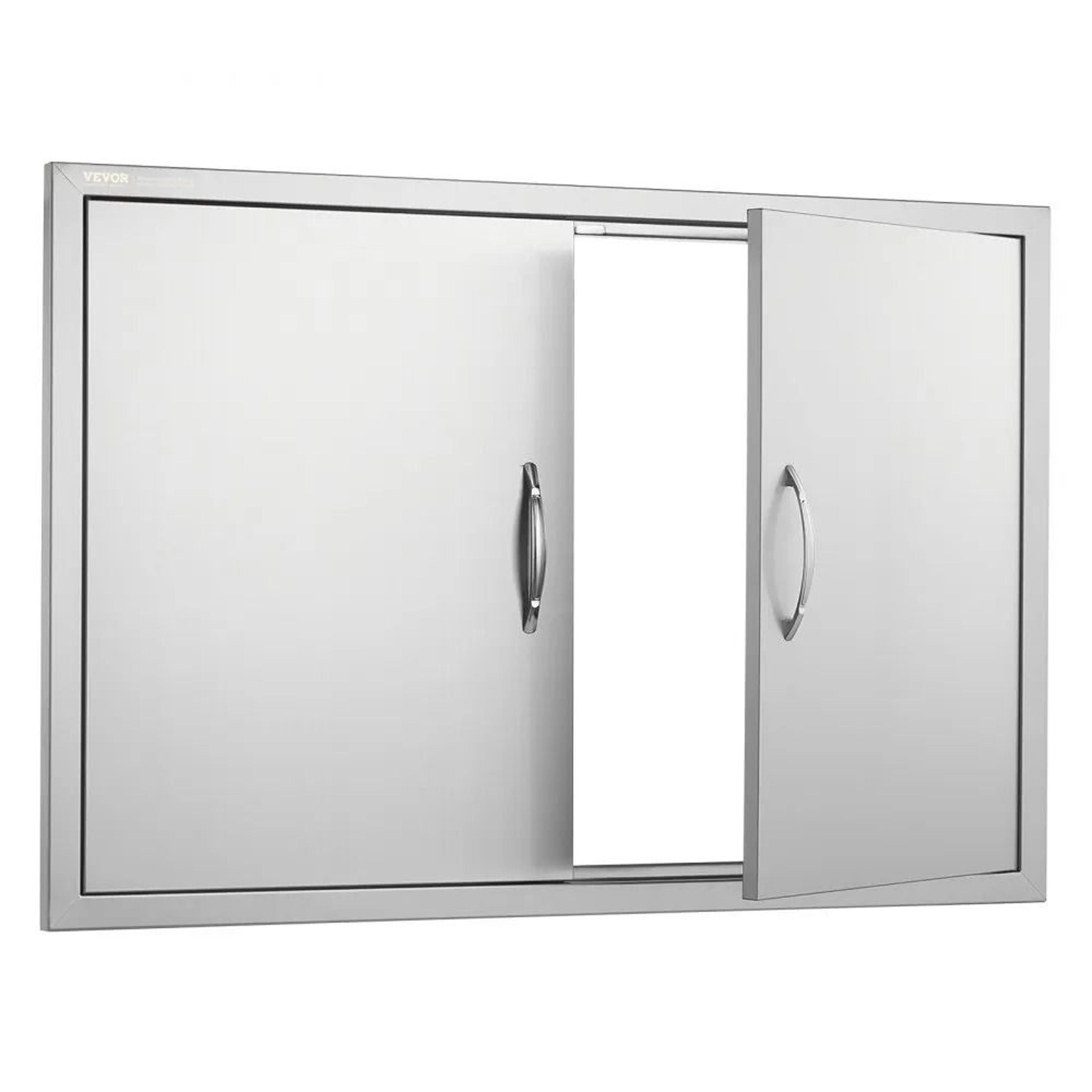 stainless steel bbq access door for outdoor kitchen and grill island
