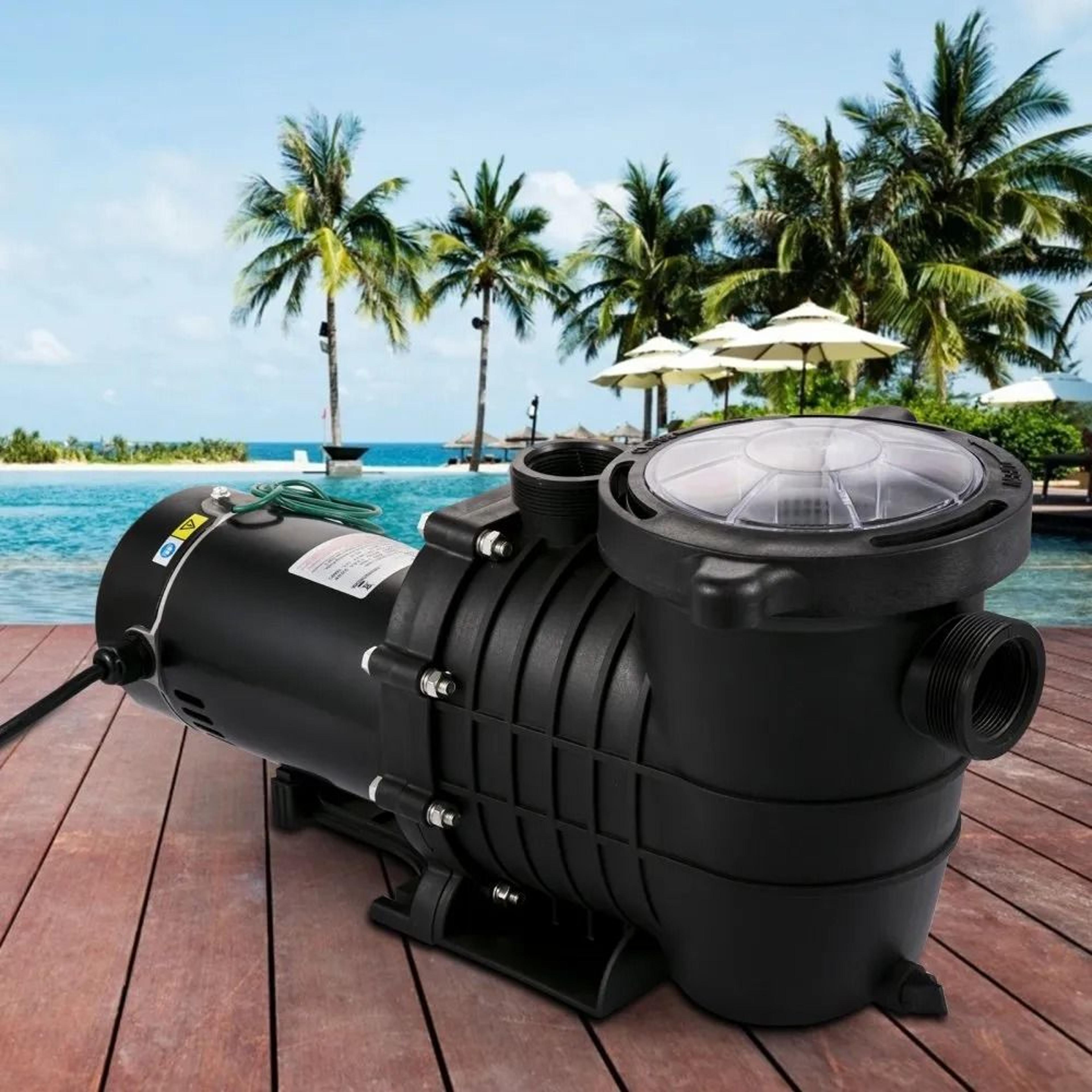 1HP Above Ground Pool Pump 5544 GPH Dual Voltage With Strainer Basket 6