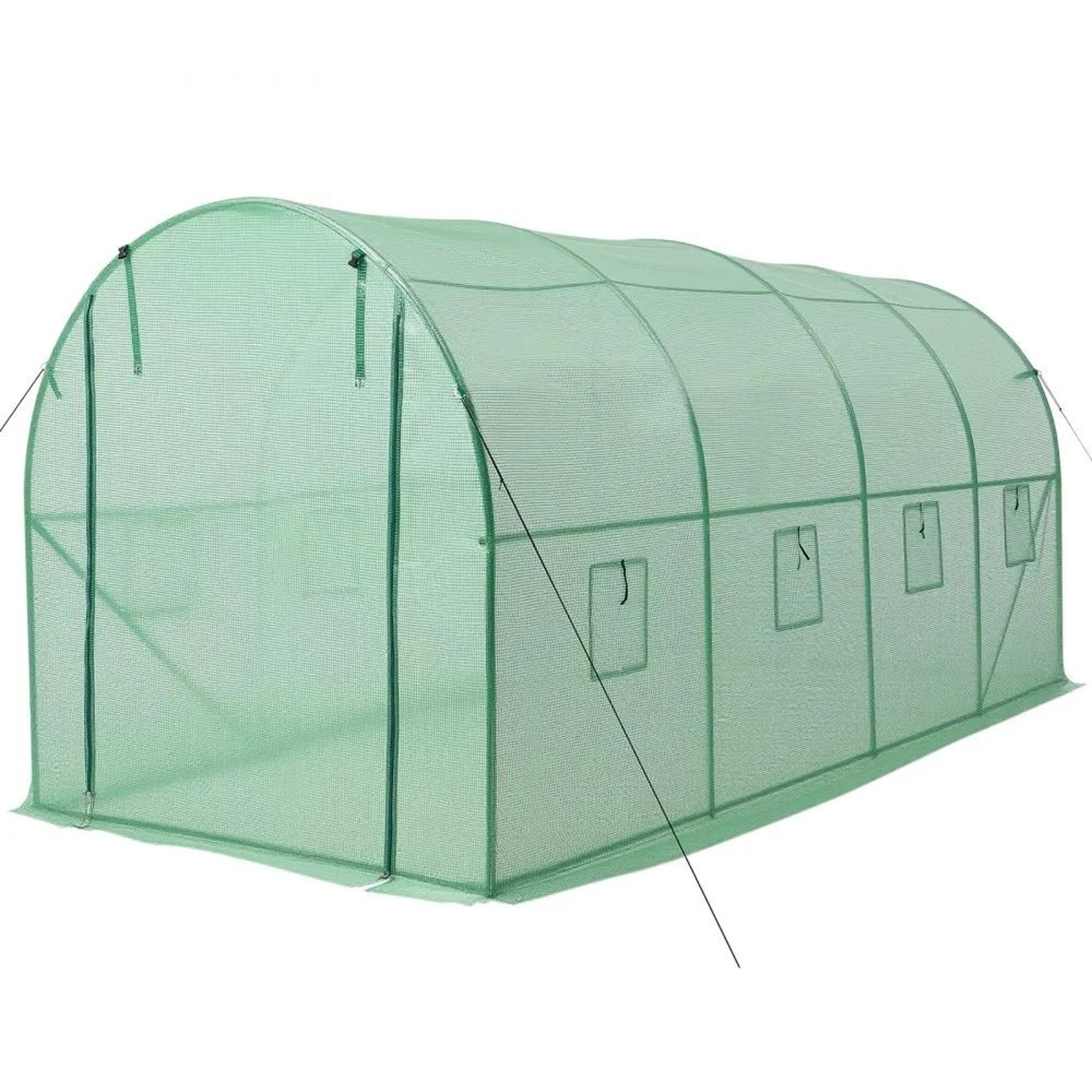 Walk In Tunnel Greenhouse With Watering System And Galvanized Steel Frame 8