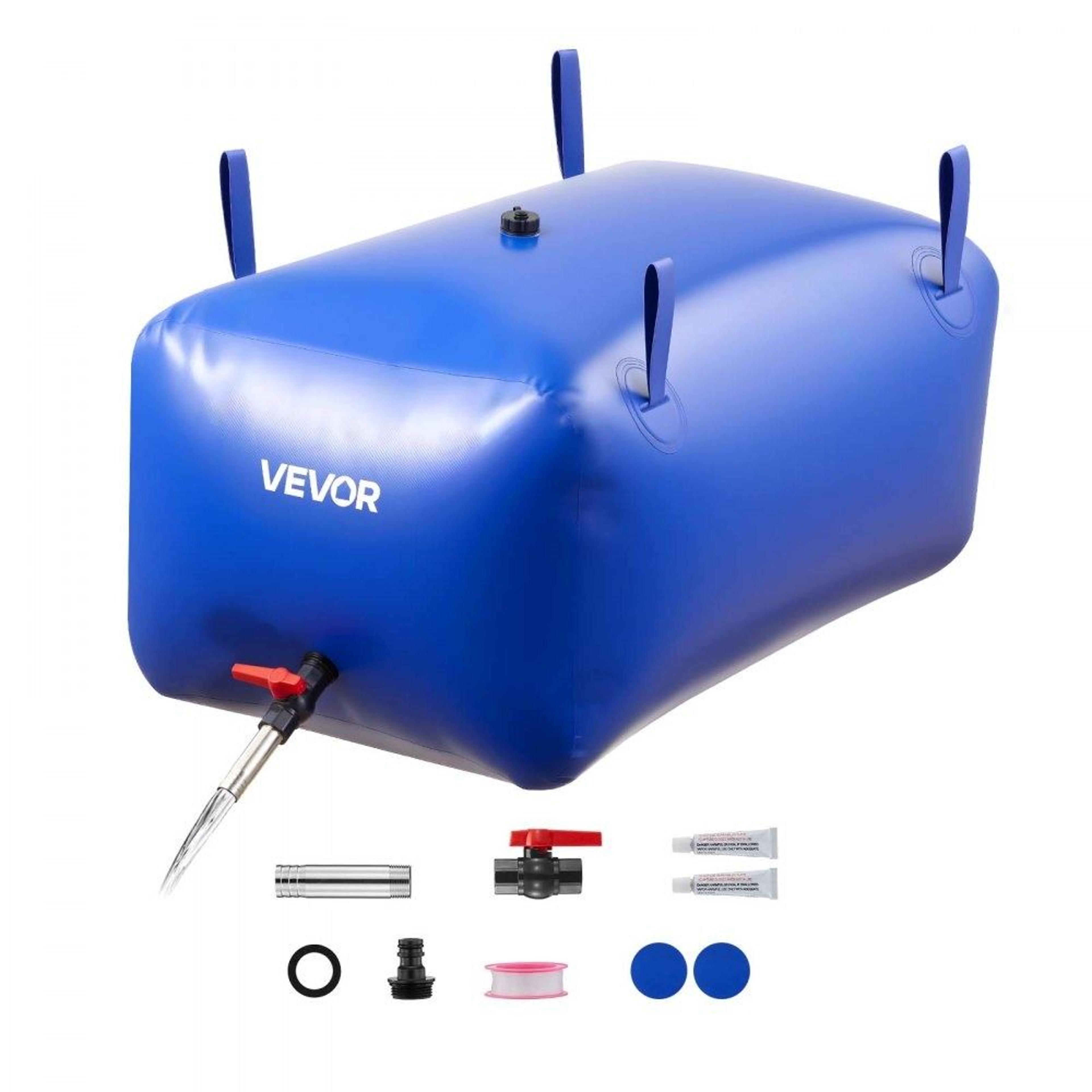 63.4 gallon collapsible water storage bladder portable pvc emergency water tank