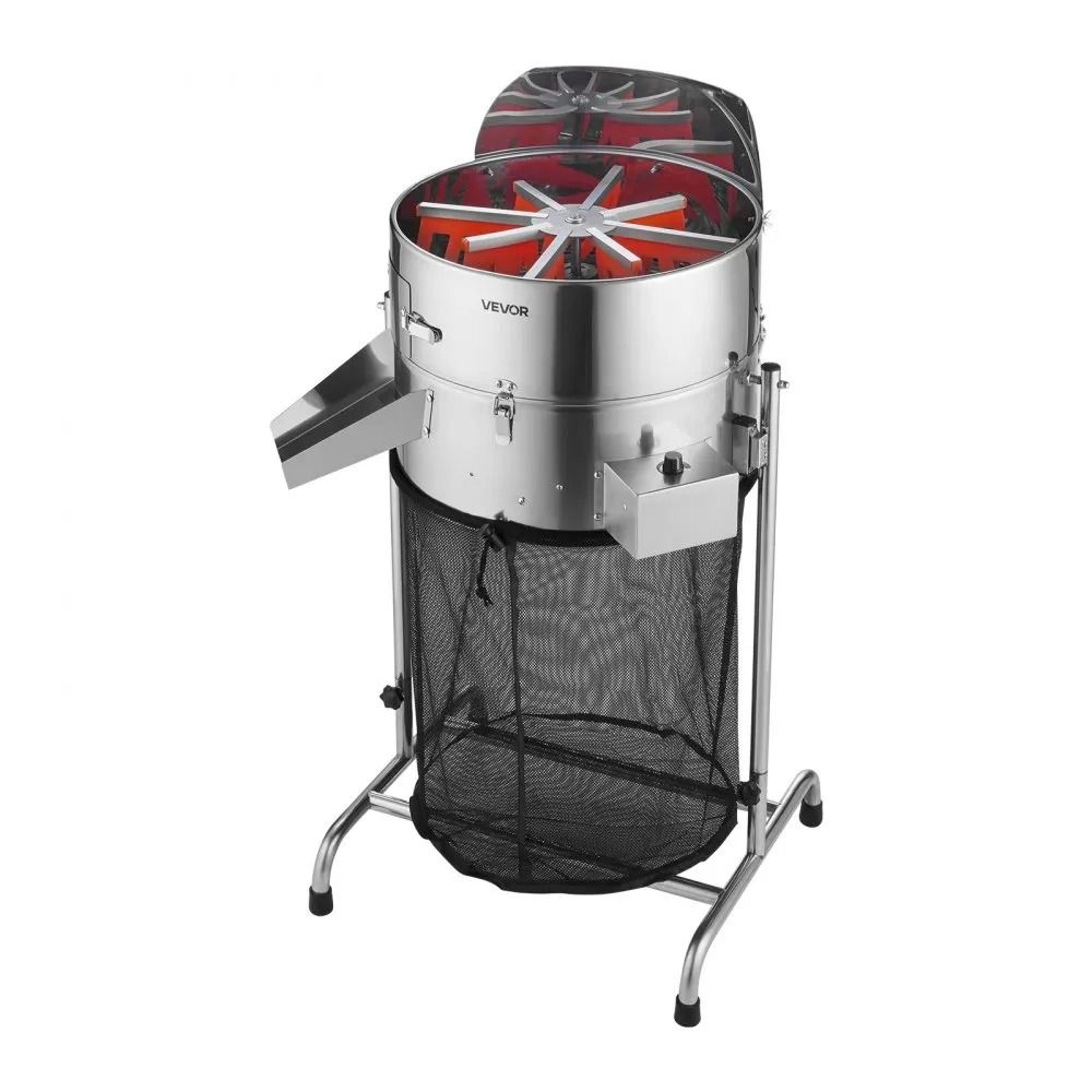 18 Inch Electric Bud Trimmer With Adjustable Speed Tiltable Drum And Stainless Steel Blades 7