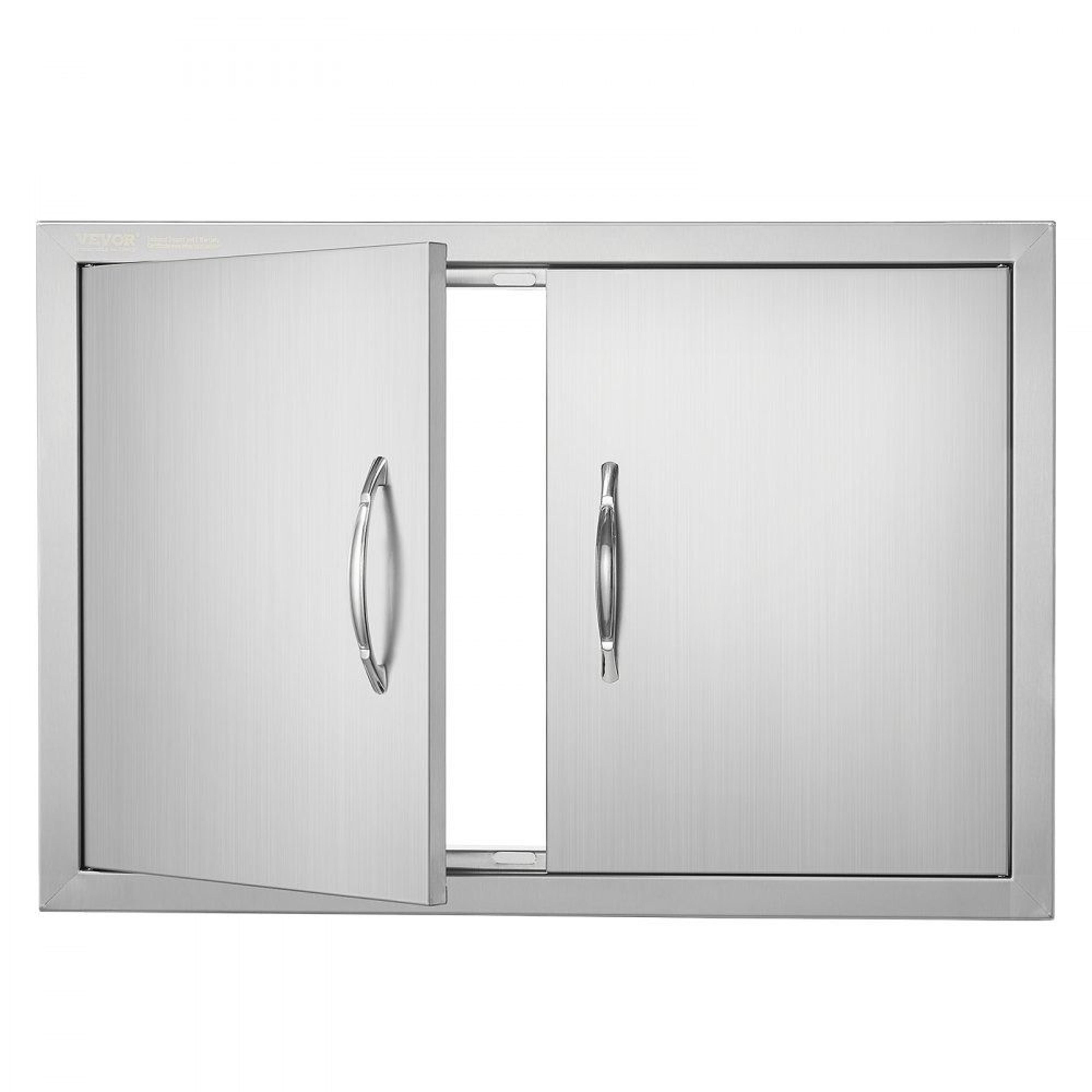 28 X 19 Stainless Steel BBQ Access Door Double Outdoor Kitchen Cabinet Door 7