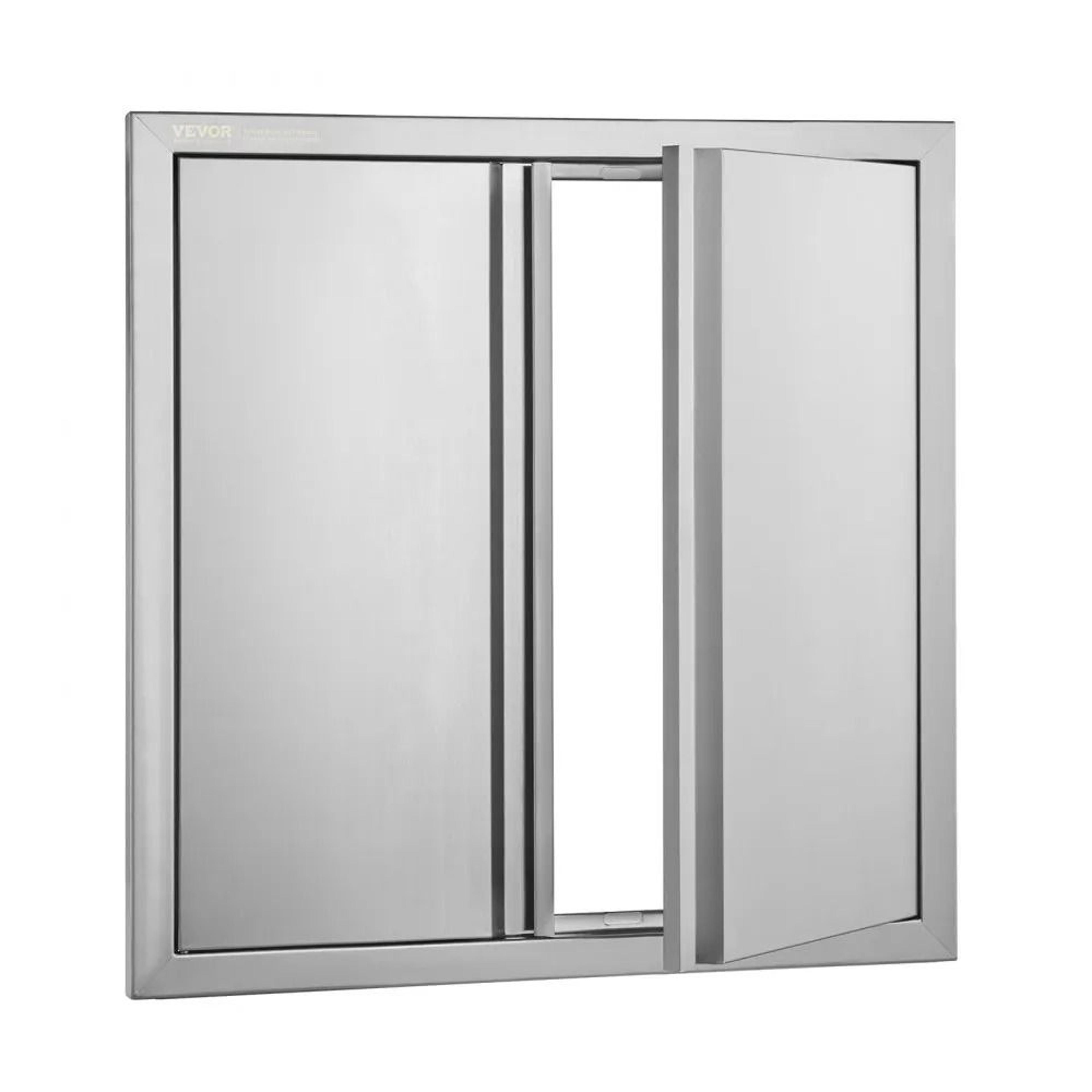 24 inch stainless steel bbq access door double outdoor kitchen cabinet door