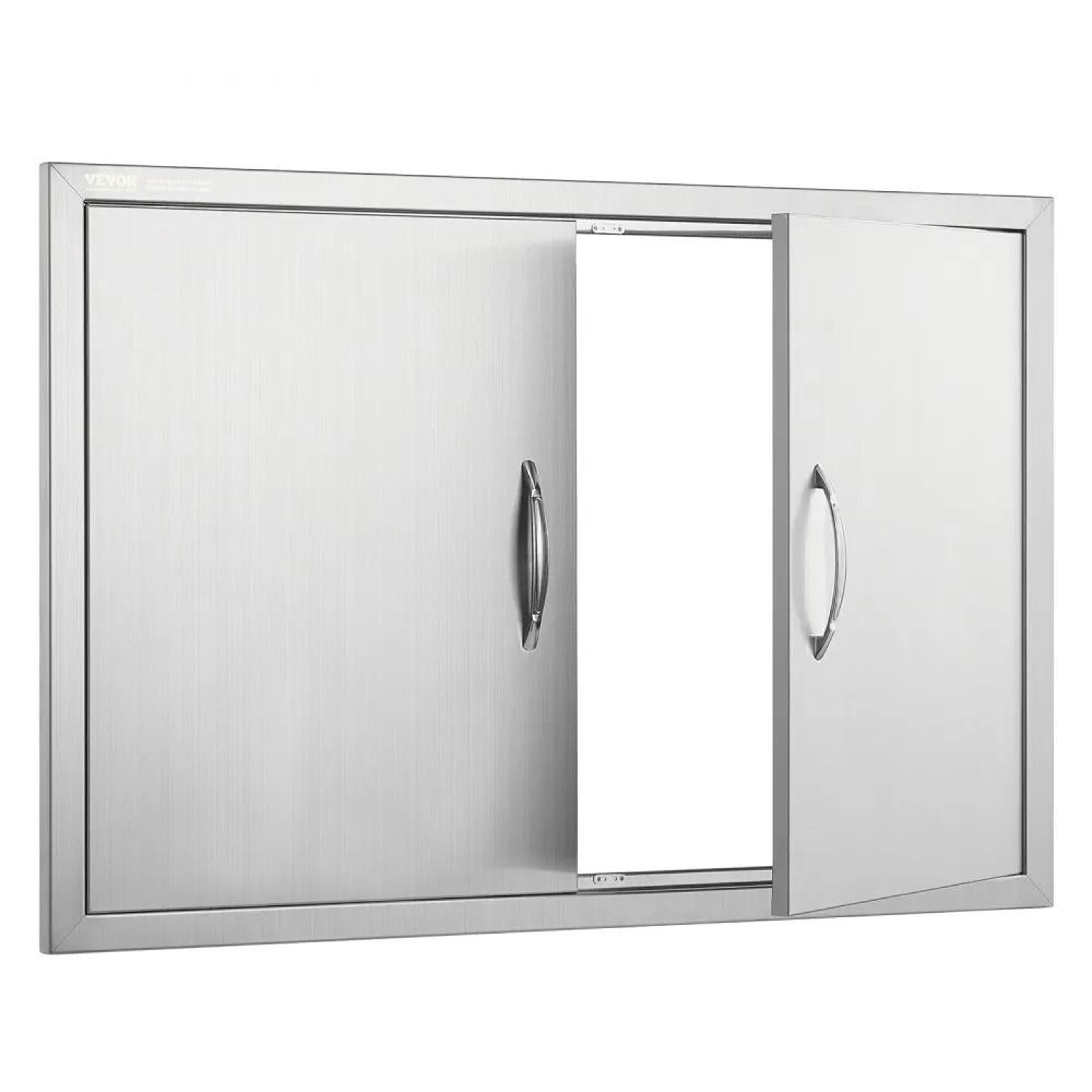 35 x 24 stainless steel bbq access door double outdoor kitchen cabinet door