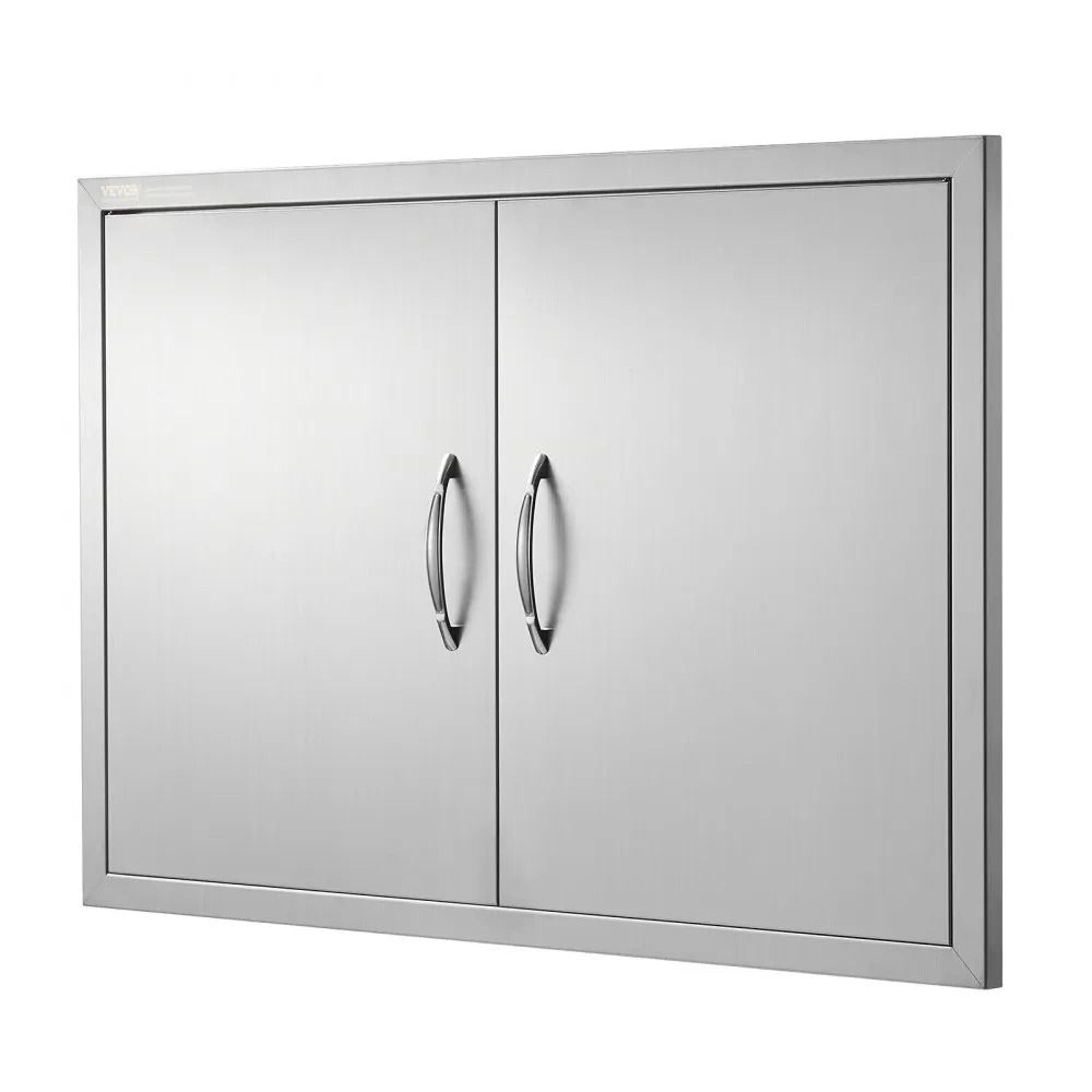 35 X 24 Stainless Steel BBQ Access Door Double Outdoor Kitchen Cabinet Door 8