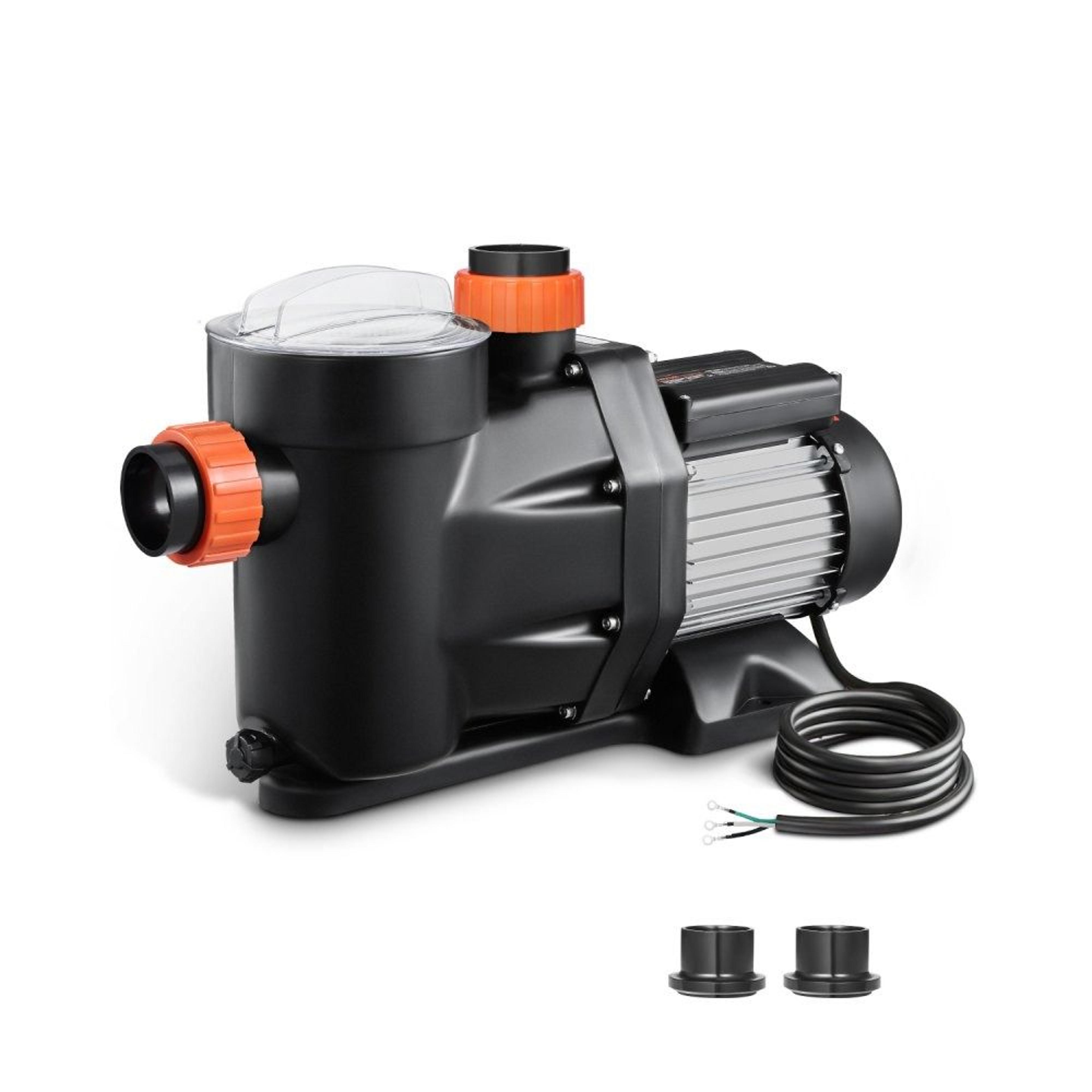 2 hp above ground pool pump 135 gpm high flow swimming pool pump with strainer basket