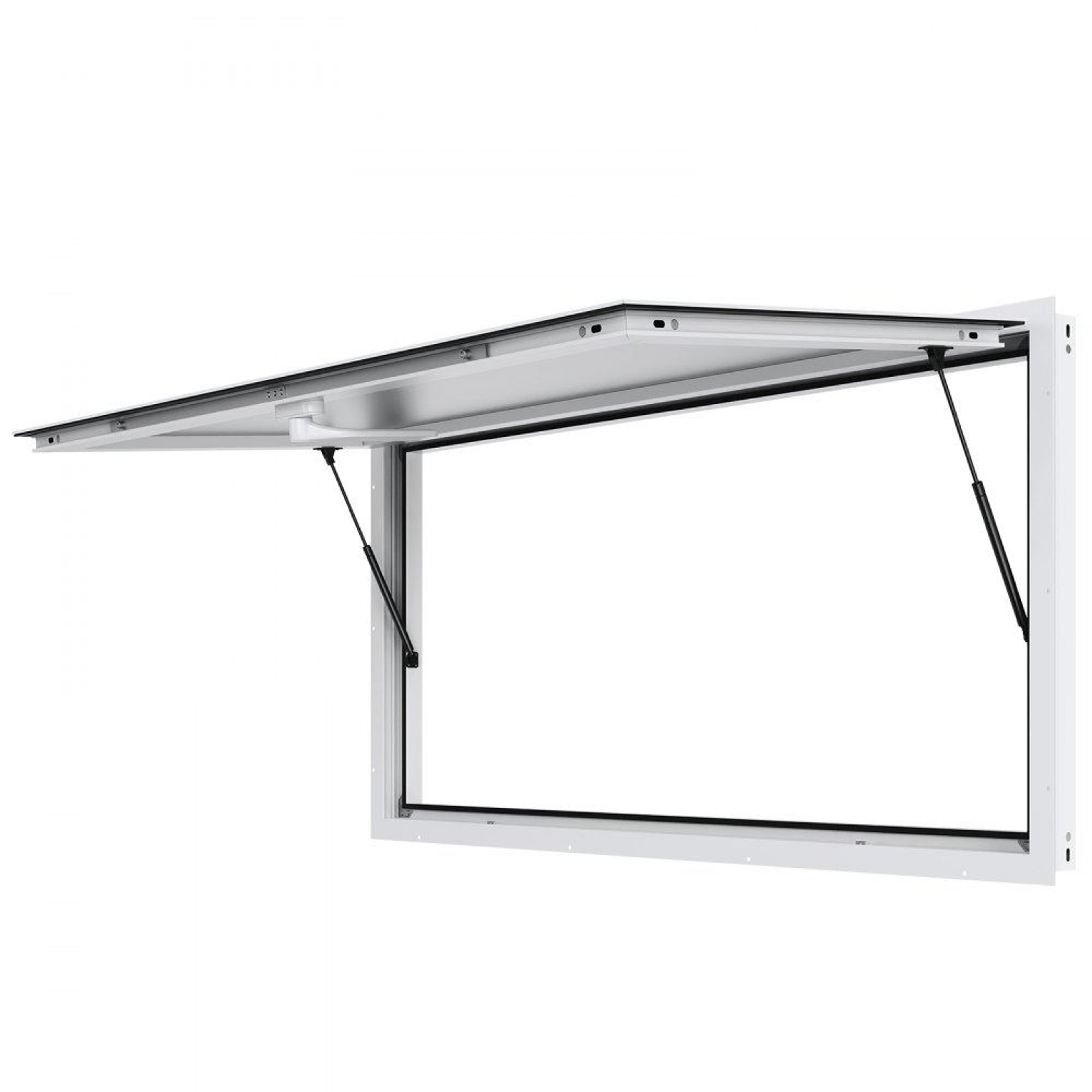 72 x 36 food truck concession window with aluminum frame and awning door