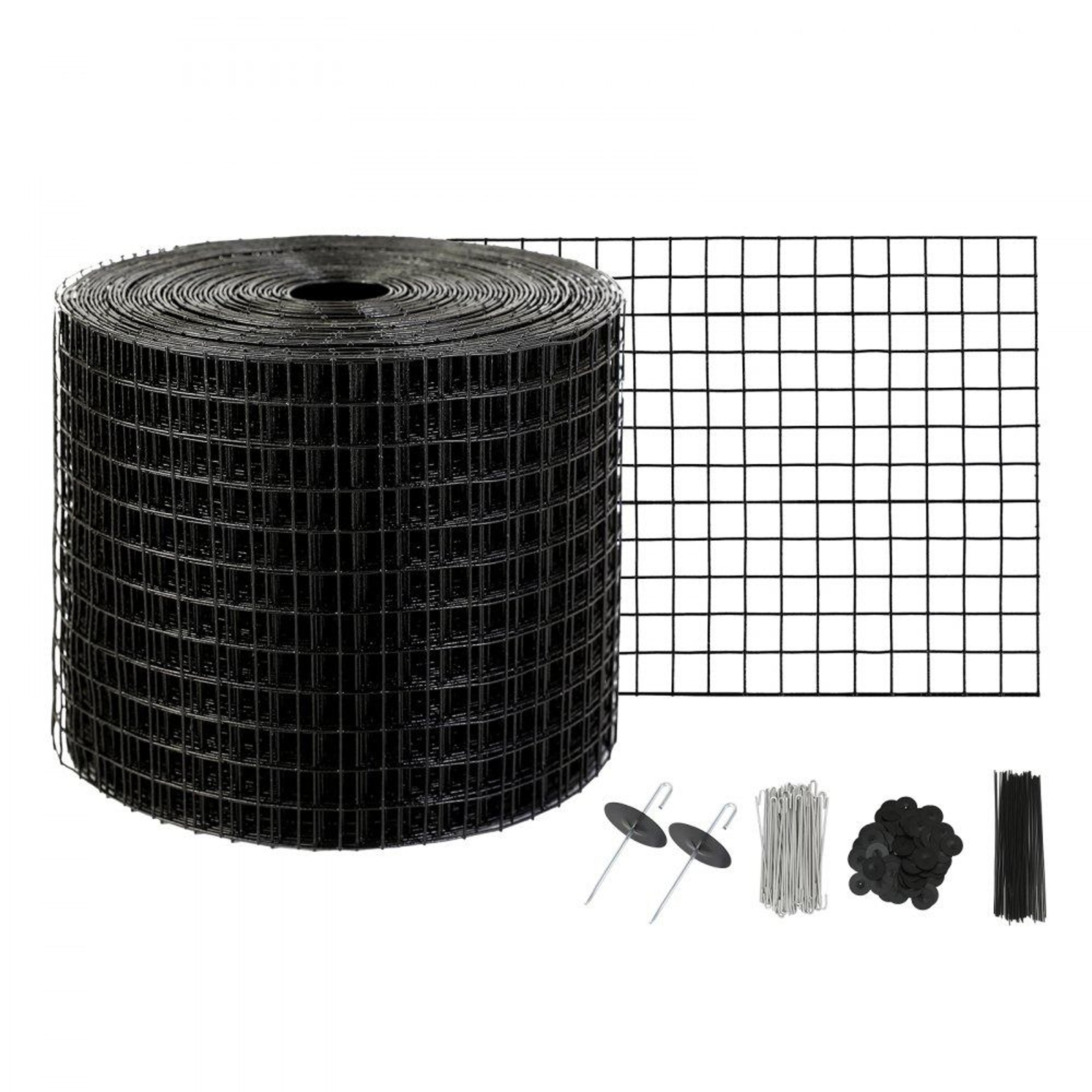solar panel bird guard critter proof pvc coated wire mesh kit 6 inch x 50 ft