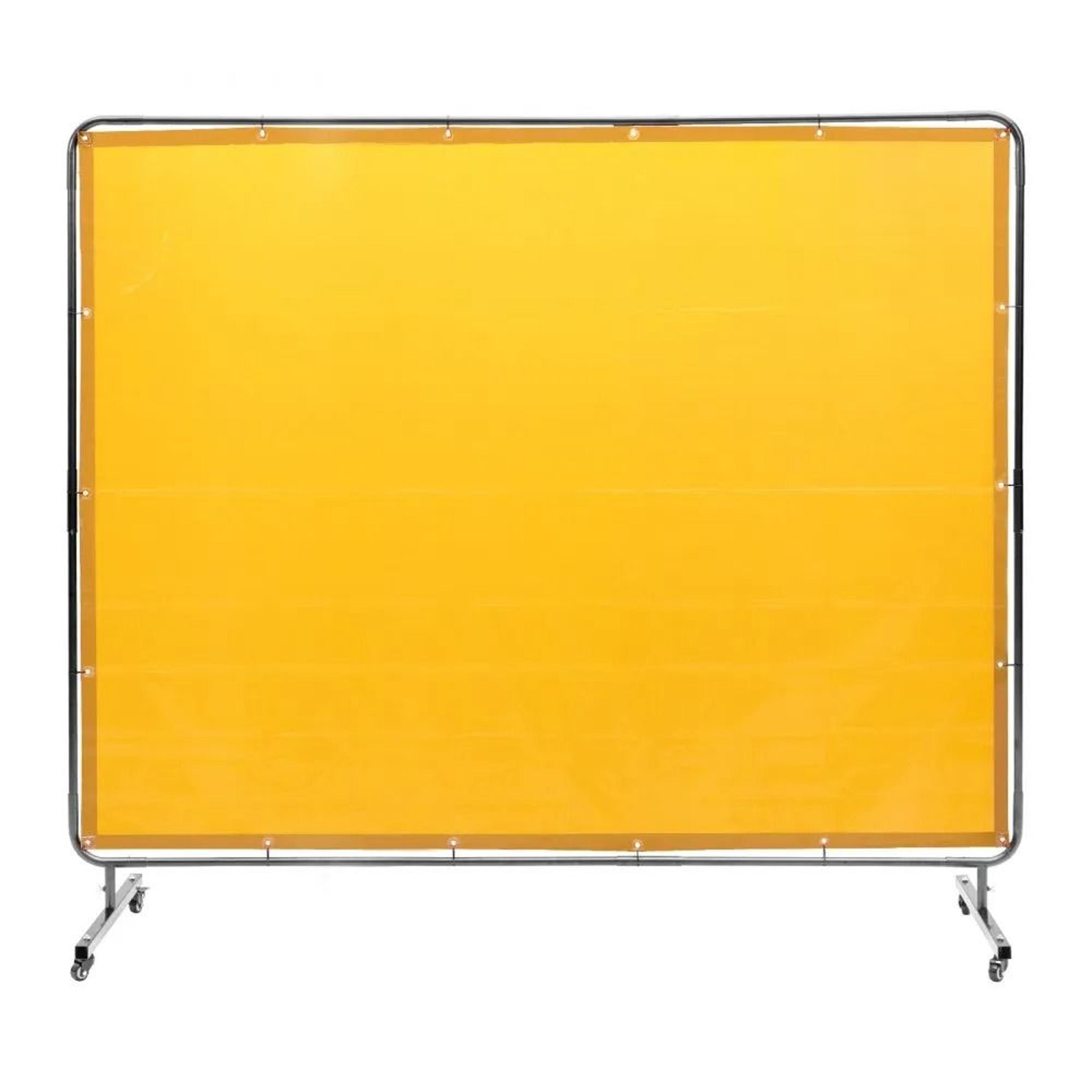 6 X 8 Ft Welding Screen With Frame Flame Resistant Welding Curtain On Wheels 7