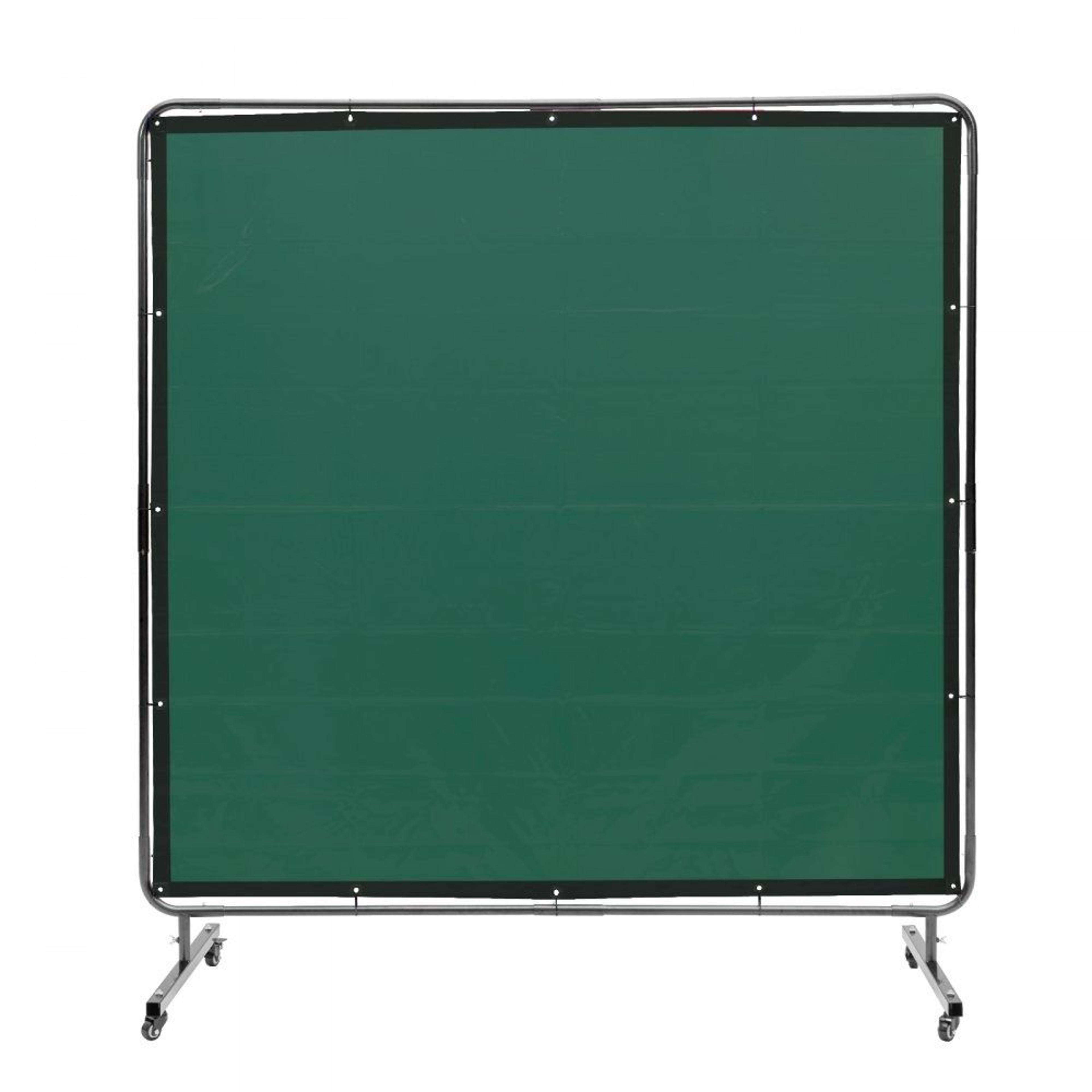 6 X 6 Welding Screen With Frame Flame Resistant Welding Curtain With Lockable Wheels 7