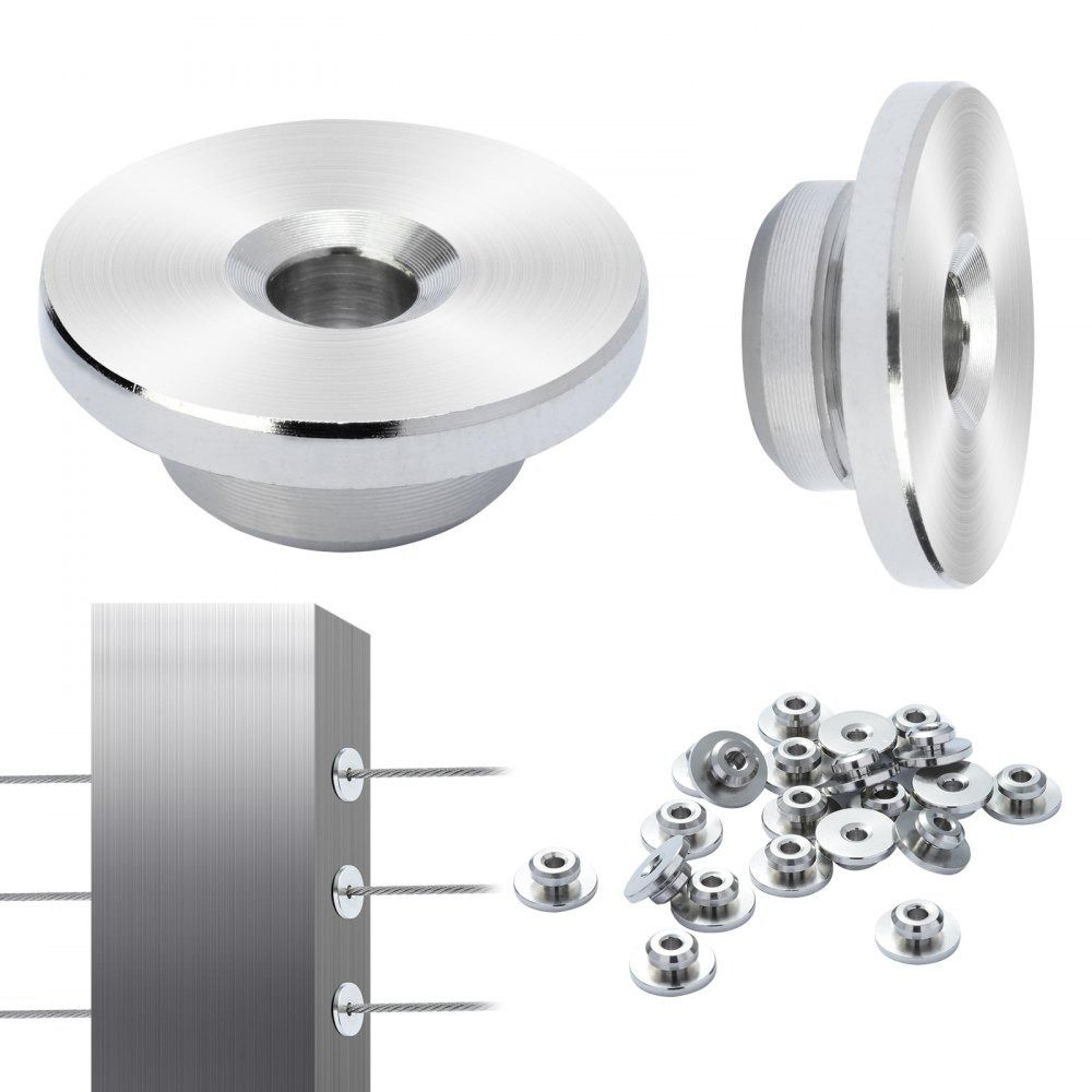 51 piece cable railing kit with t316 stainless steel protector sleeves and hidden tensioner