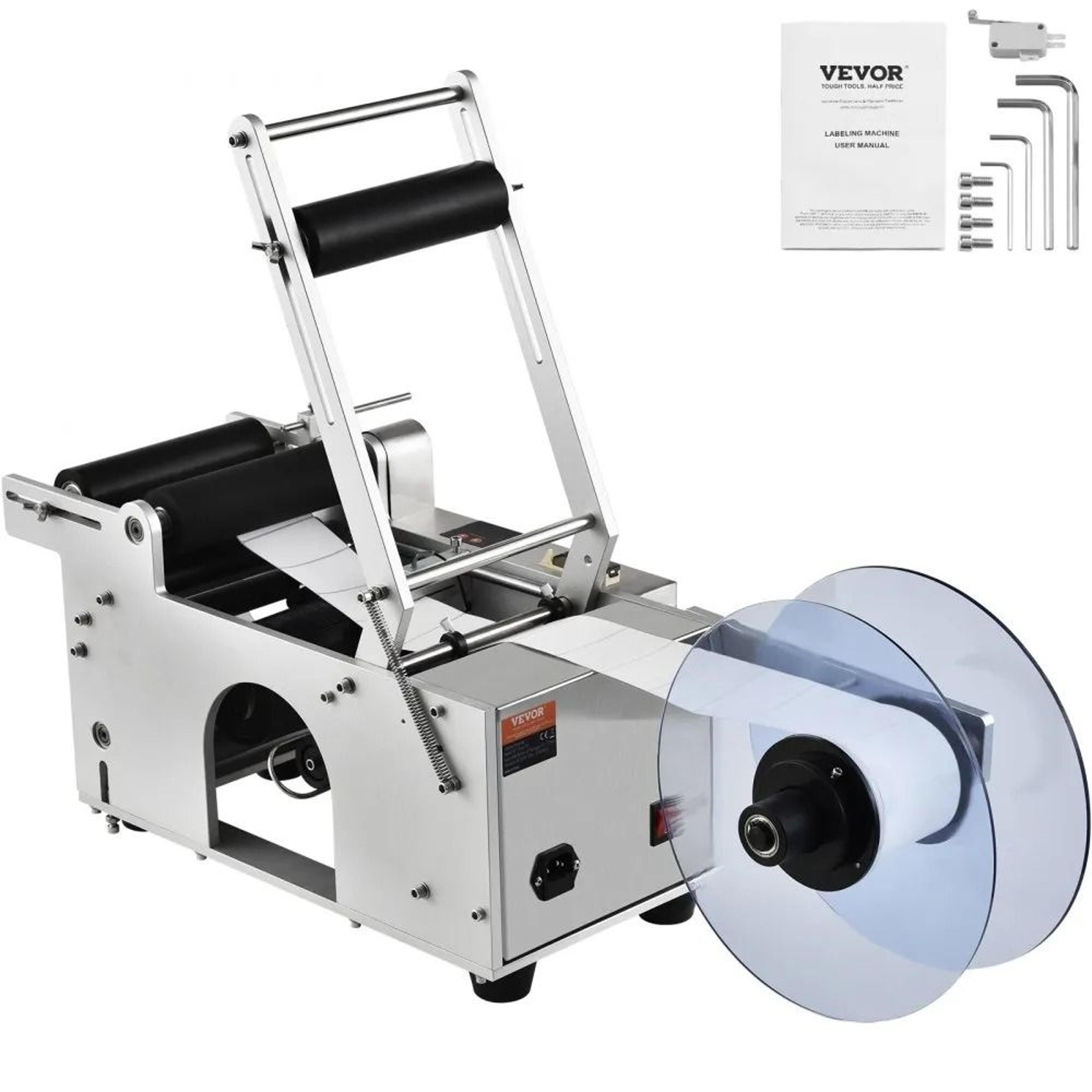 Semi Automatic Round Bottle Labeling Machine Electric Label Applicator With Precision Sensor 7