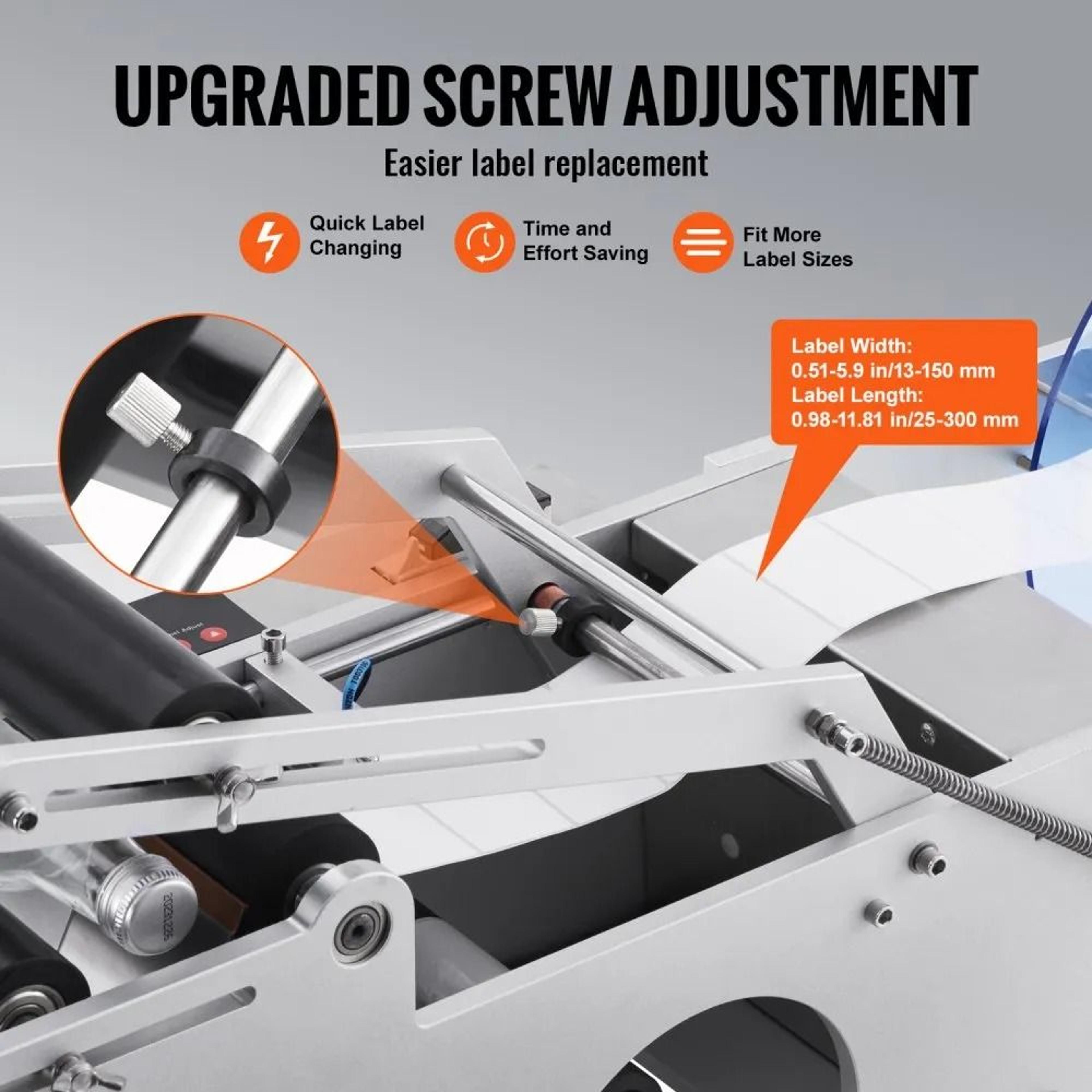 Semi Automatic Round Bottle Labeling Machine Electric Label Applicator With Precision Sensor 5