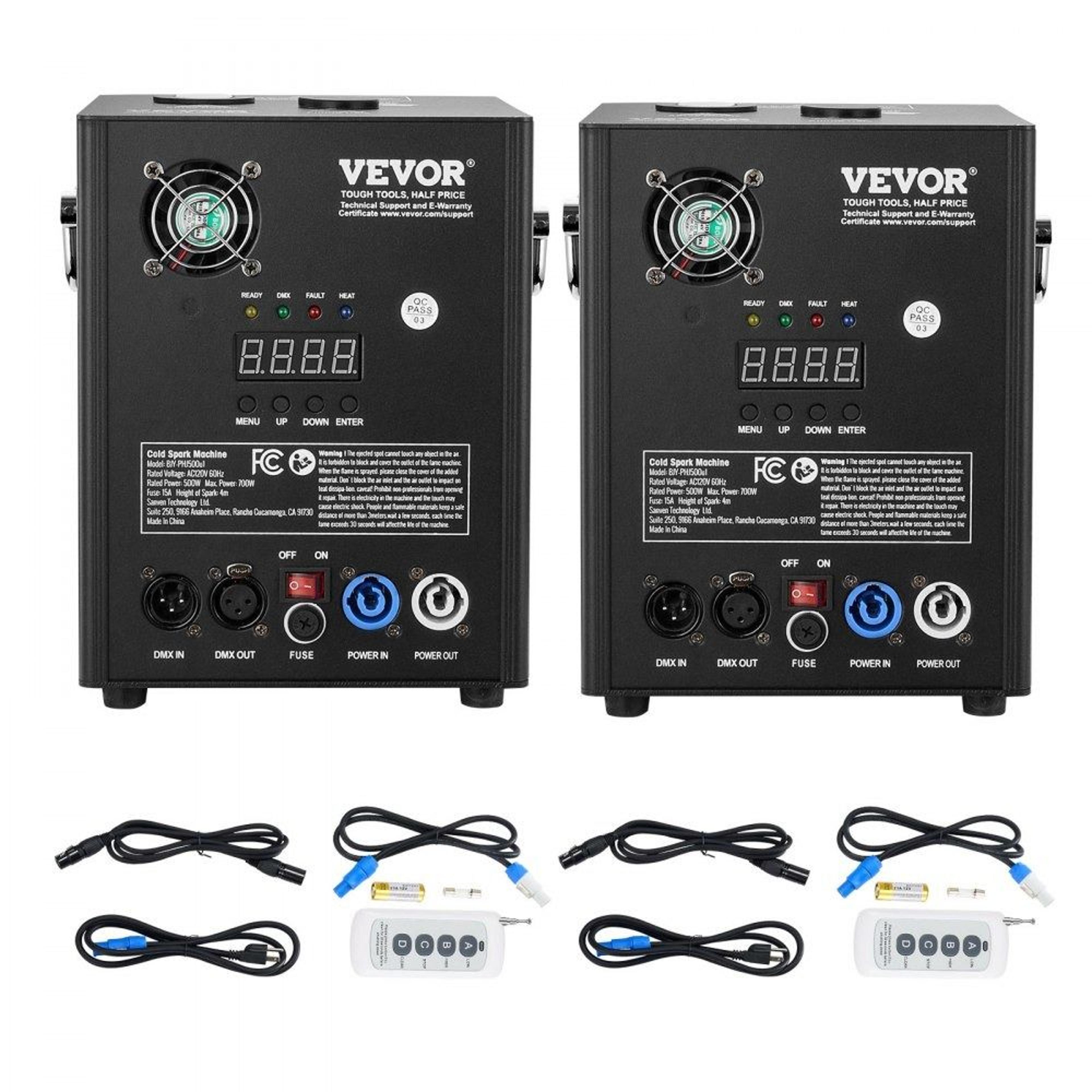 cold spark machine 2 pack 500w dmx stage spark fountain for weddings parties and events