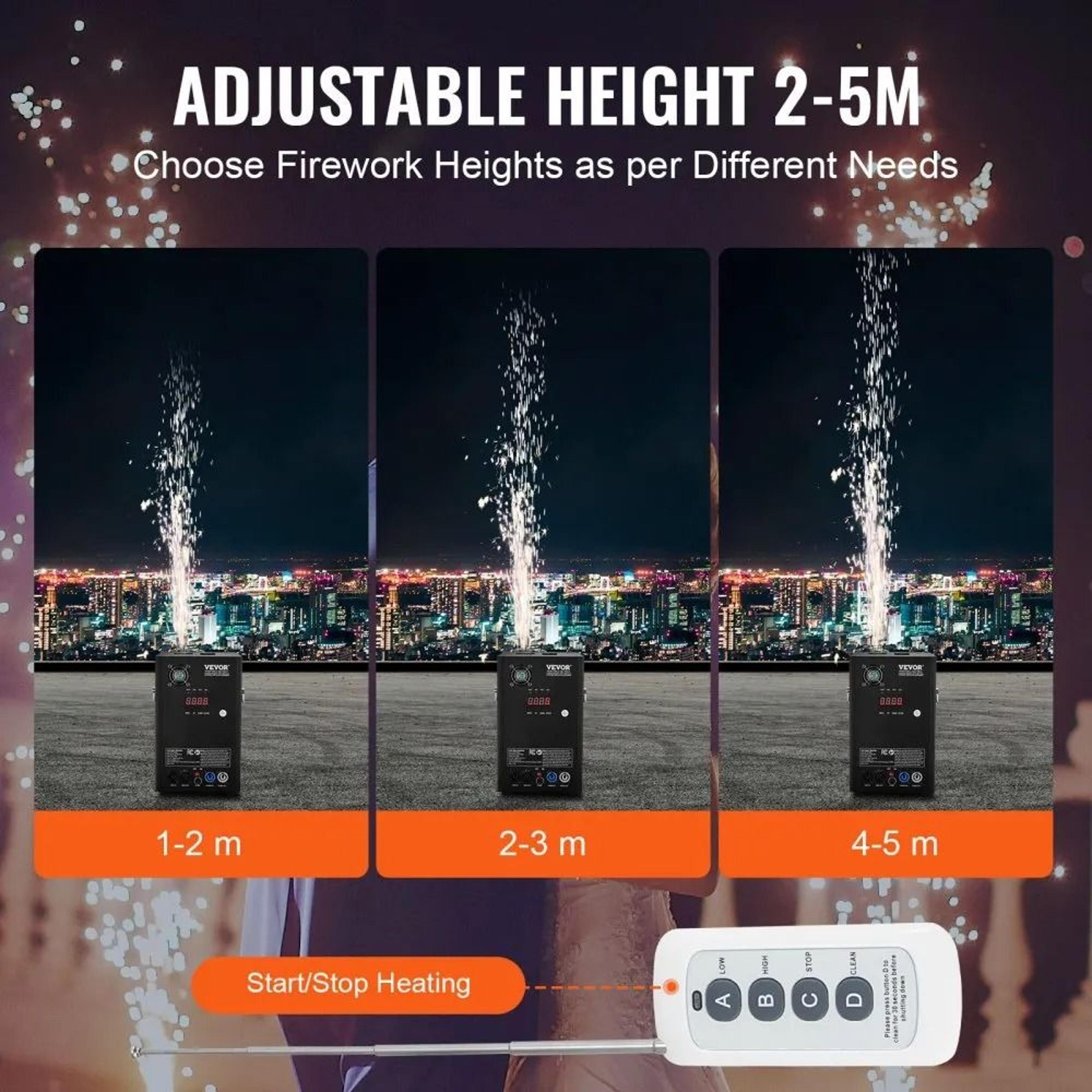 700W Cold Spark Machine 4 Pack DMX Stage Spark Fountain For Weddings Parties And Events 5