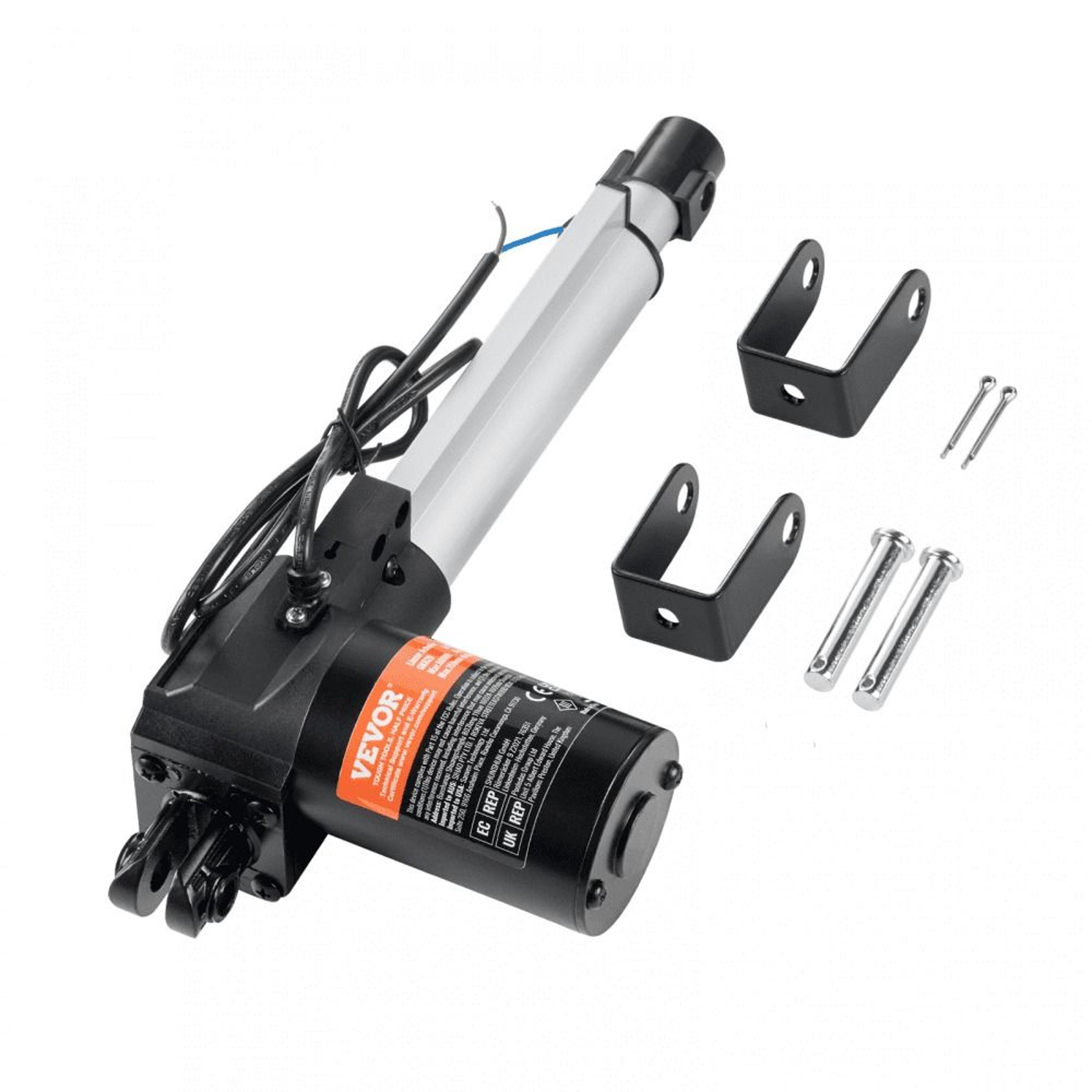 heavy duty 12v linear actuator 6 inch stroke 1320 lb high force motor for automation