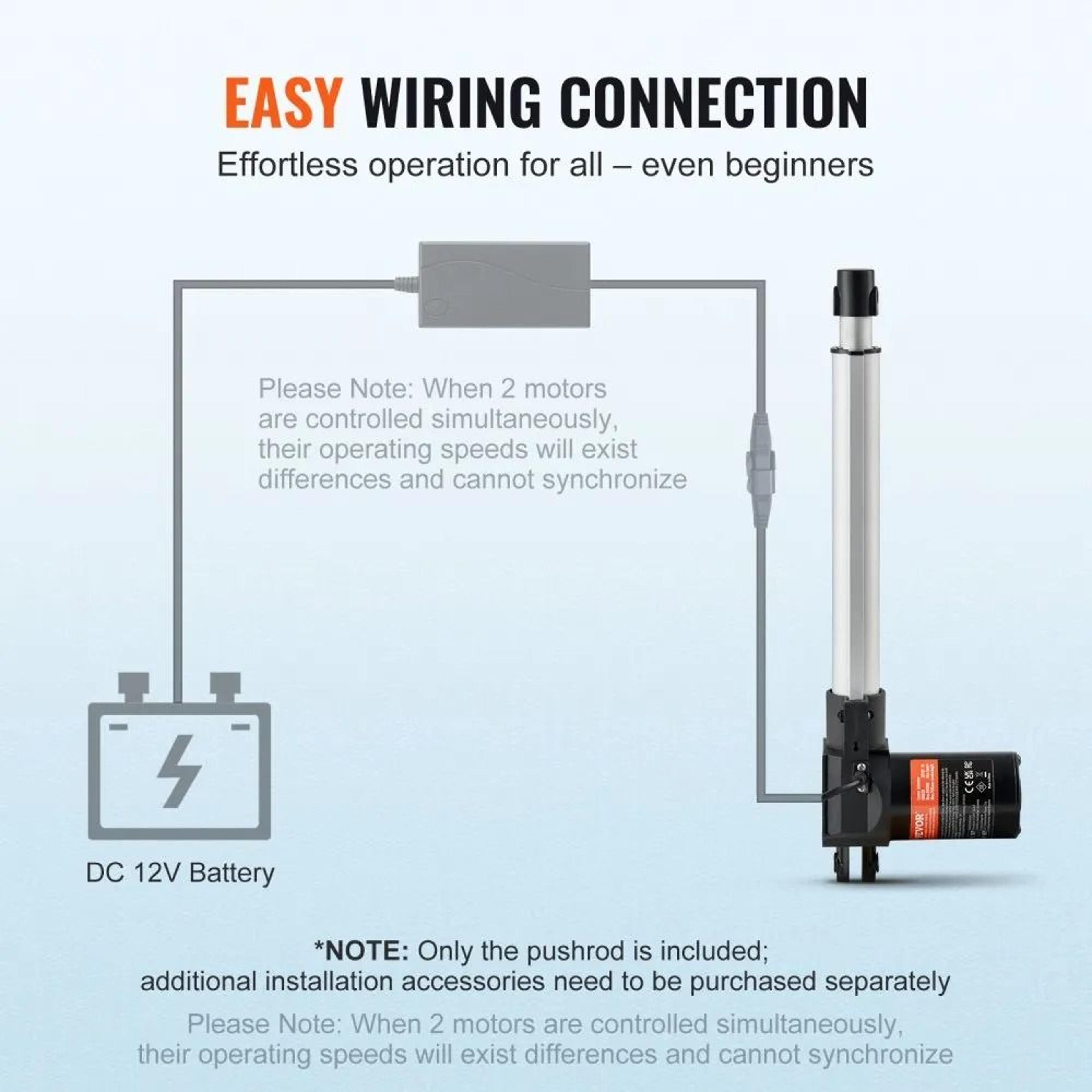 Heavy Duty 12V Linear Actuator 10 Inch 1320lb High Force Linear Motion Motor 3