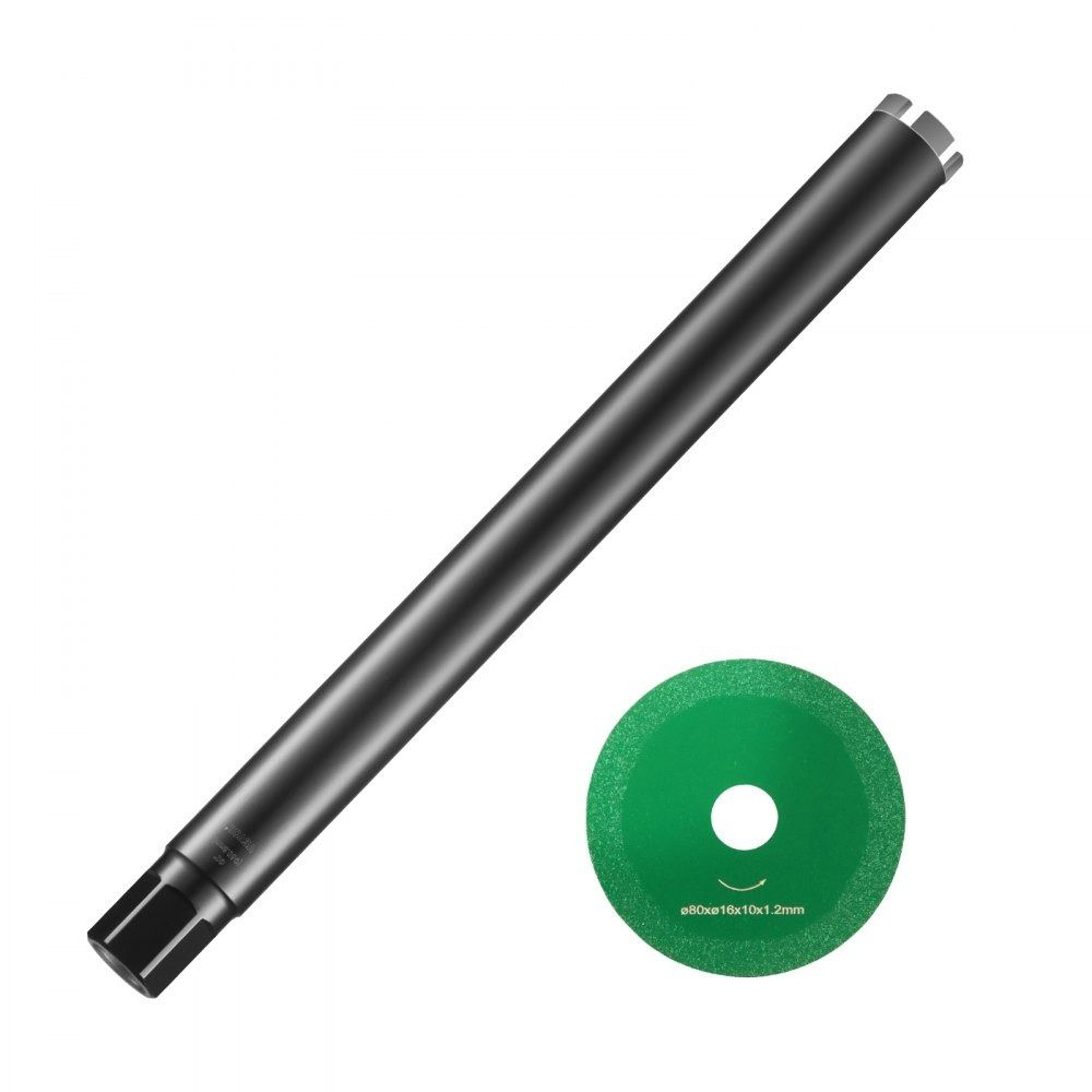 2 inch wet diamond core drill bit with 14 inch drilling depth and saw blade