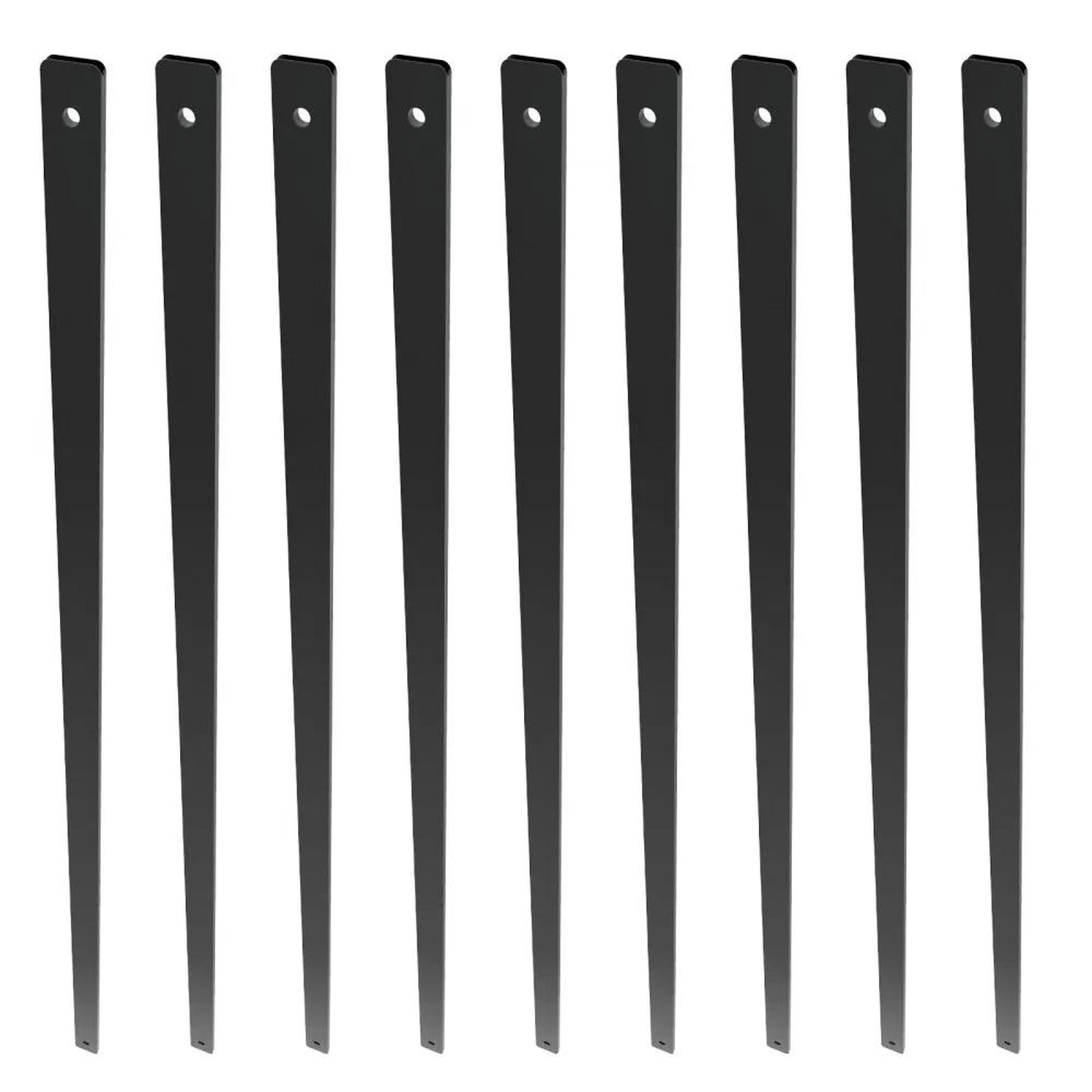 29.5 inch aluminum stair balusters 51 pack black deck railing spindles for stairs porch and balcony