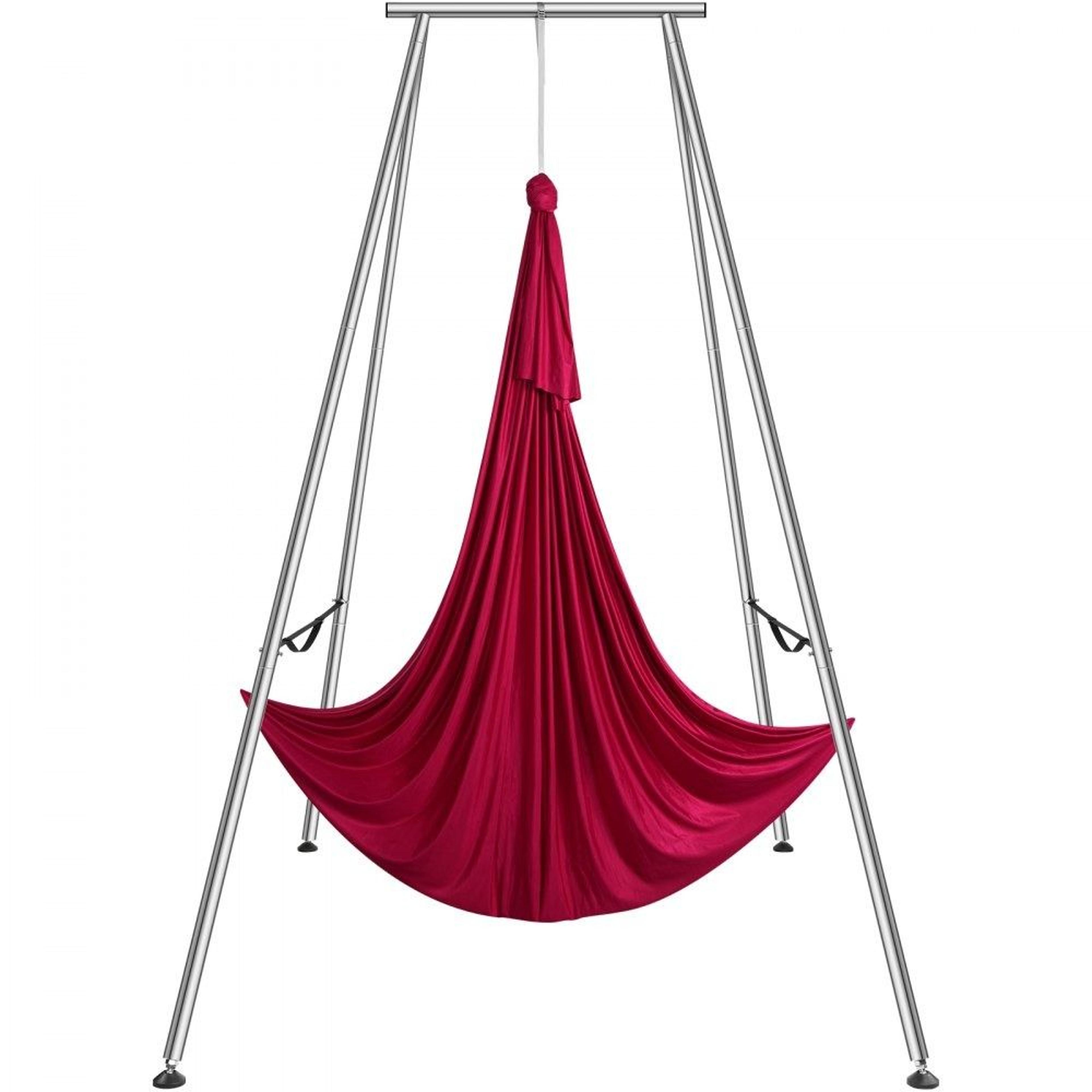 aerial yoga frame with hammock heavy duty yoga swing stand for indoor outdoor practice