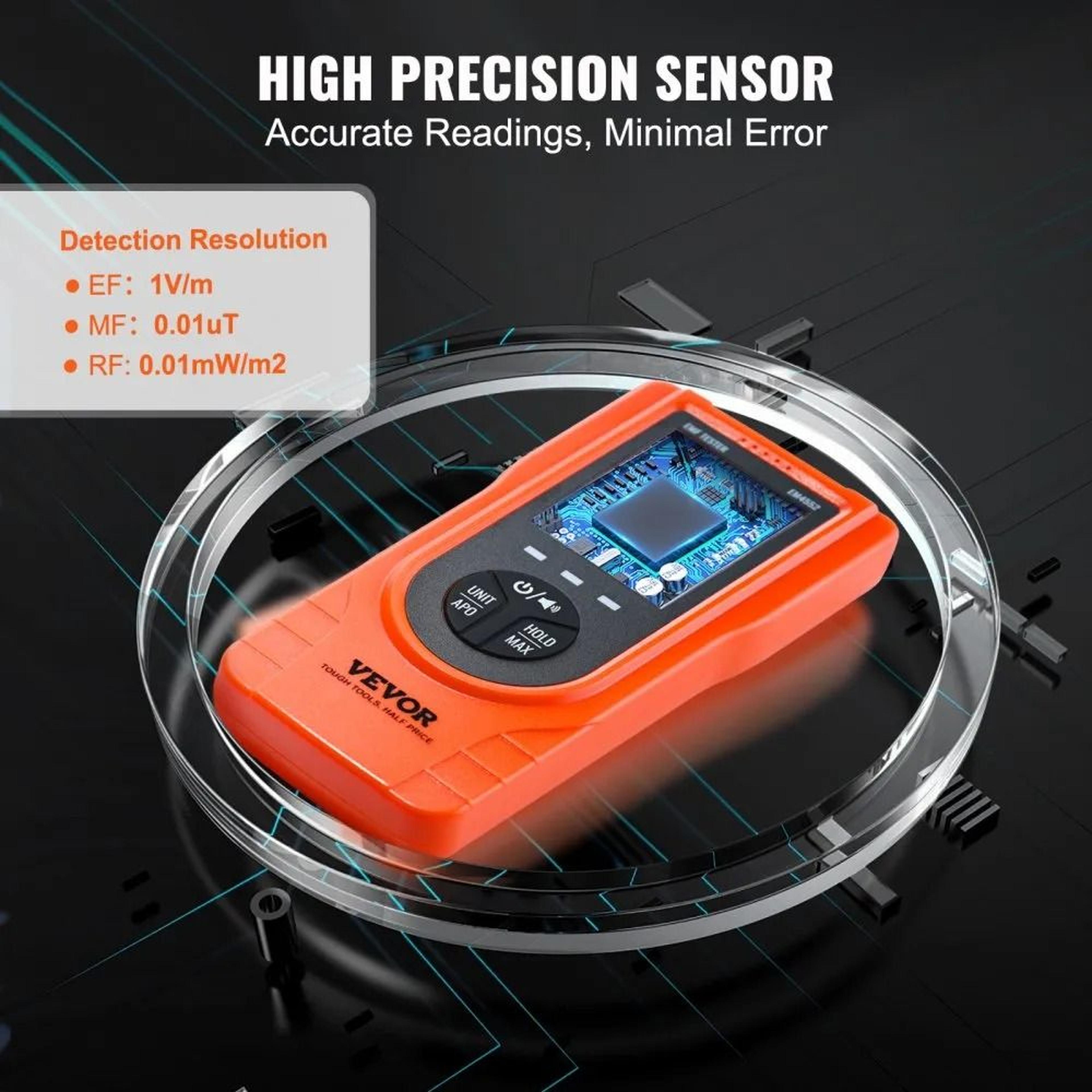 3 In 1 EMF Meter Rechargeable Electromagnetic Radiation Detector With Digital LCD 4