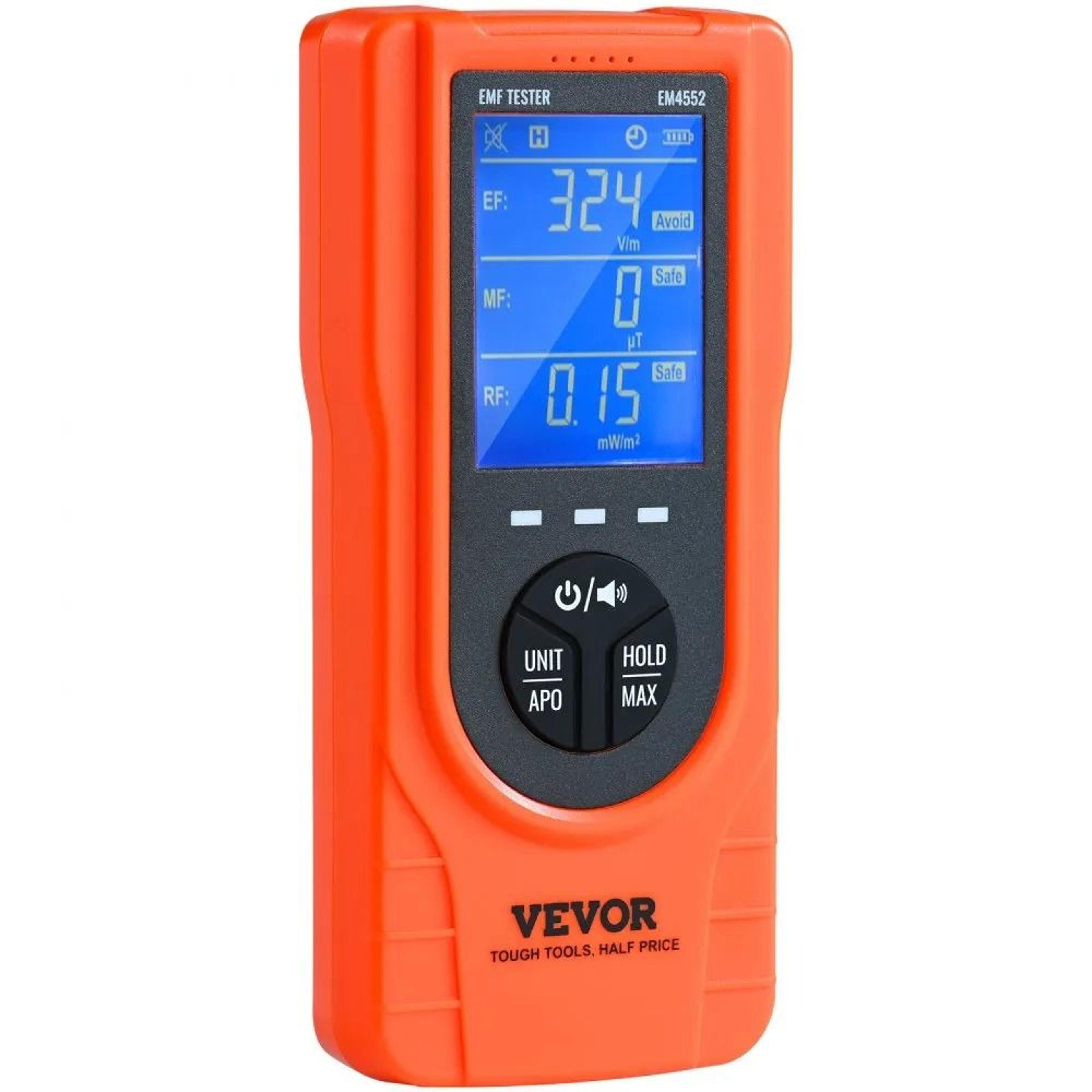3 In 1 EMF Meter Rechargeable Electromagnetic Radiation Detector With Digital LCD 7