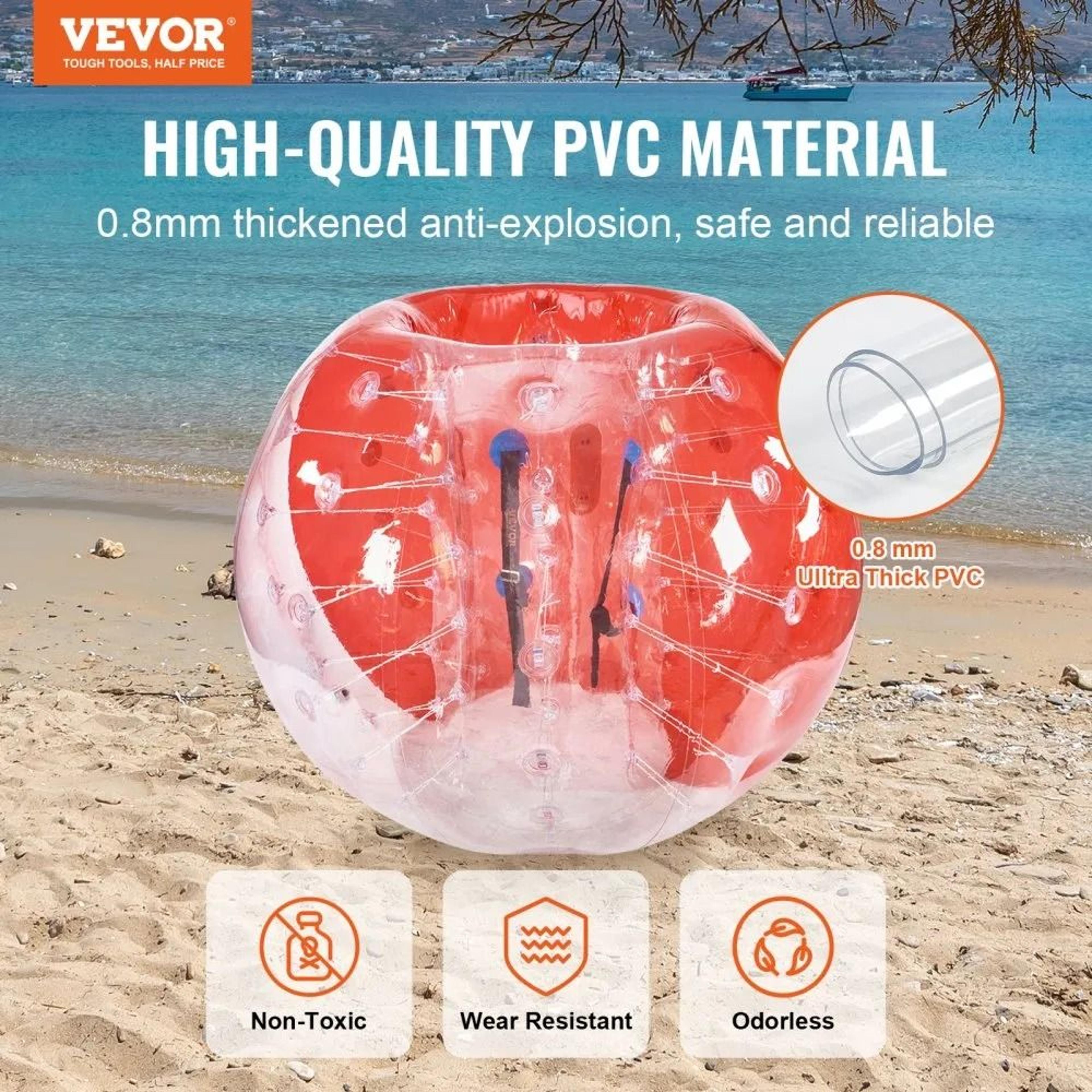 5FT Inflatable Bumper Ball Body Zorb Ball For Teens And Adults Outdoor Team Games 1