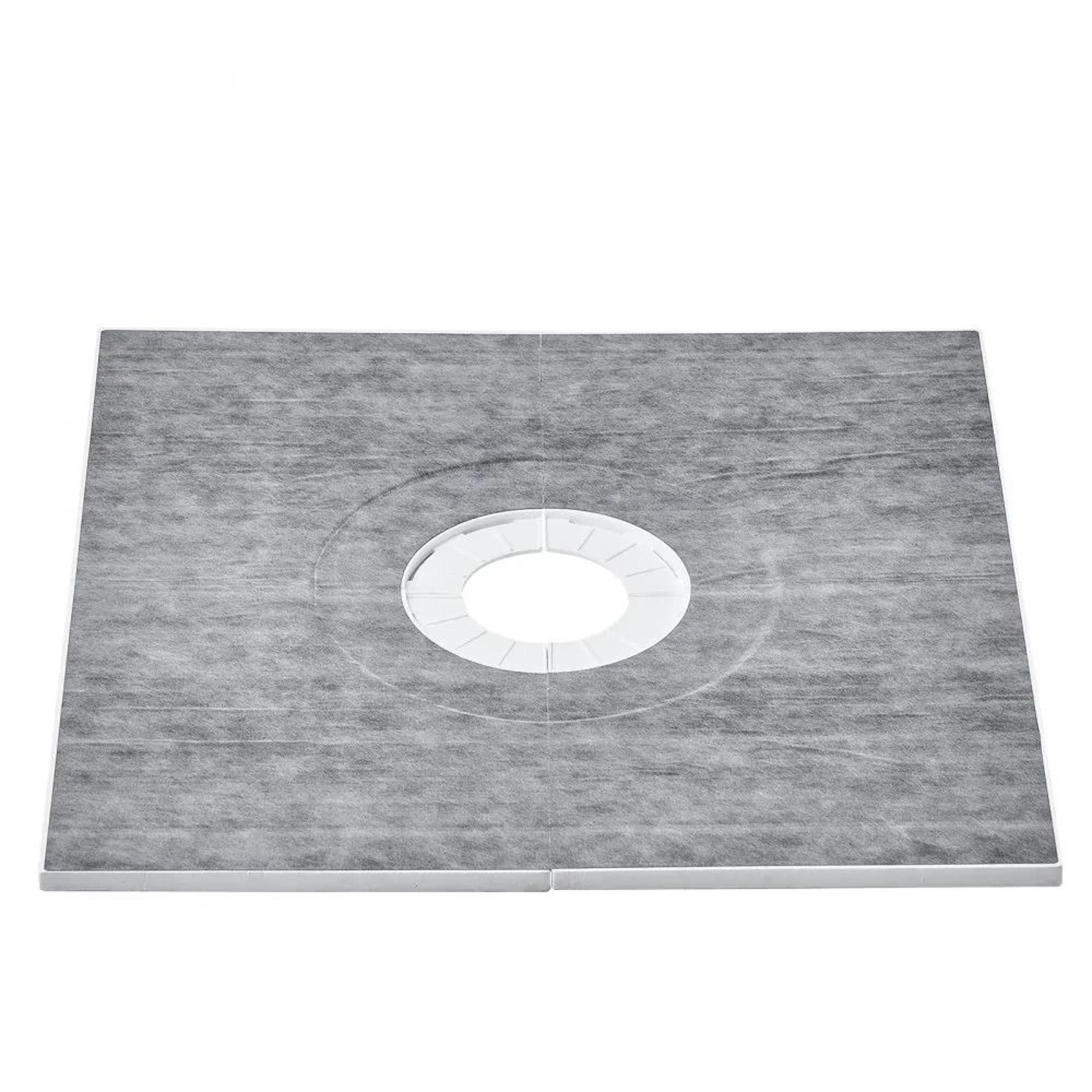 waterproof 36x36 shower pan kit with center drain and lightweight eps base