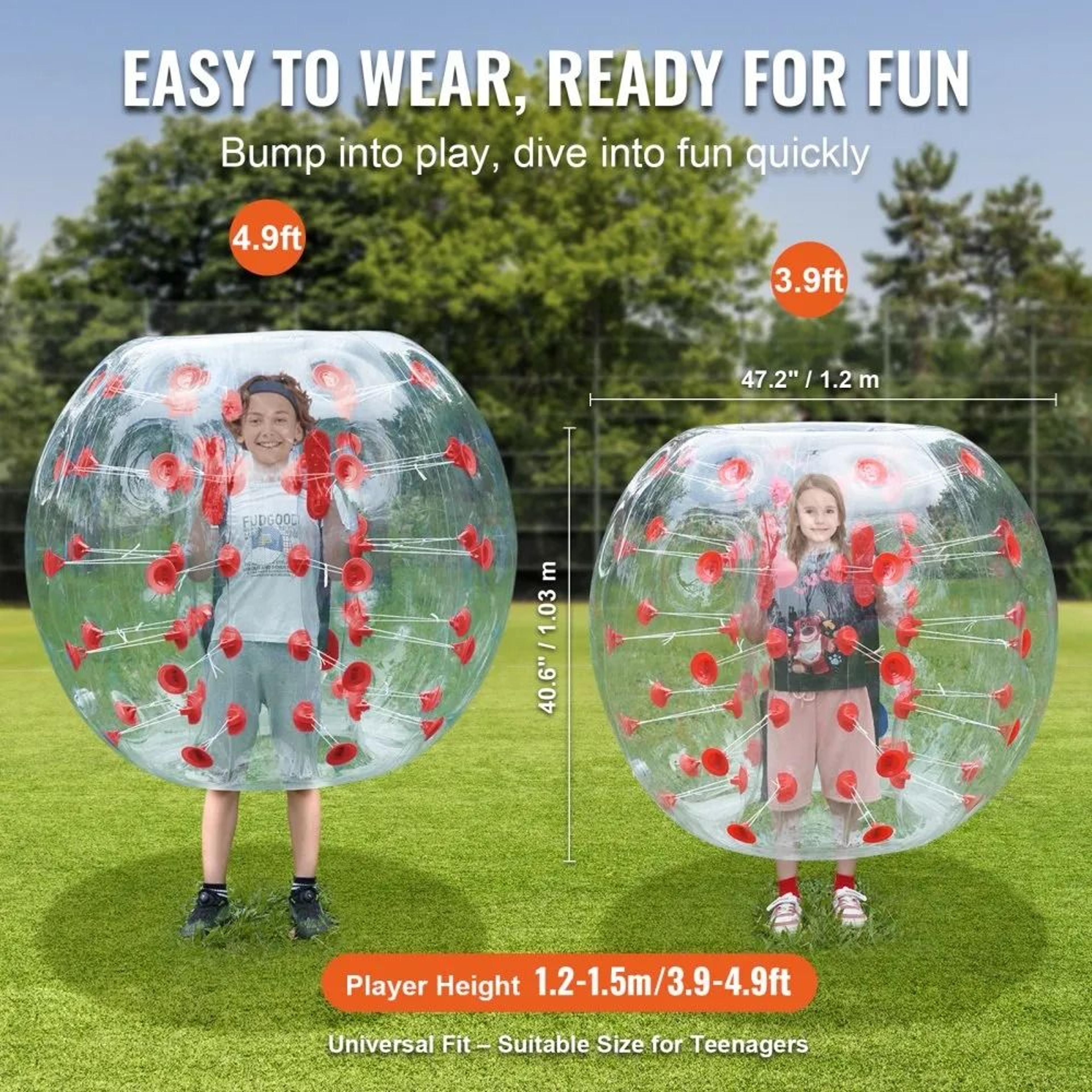 Inflatable Bumper Ball Body Zorb Ball For Teens And Adults Outdoor Team Games 3