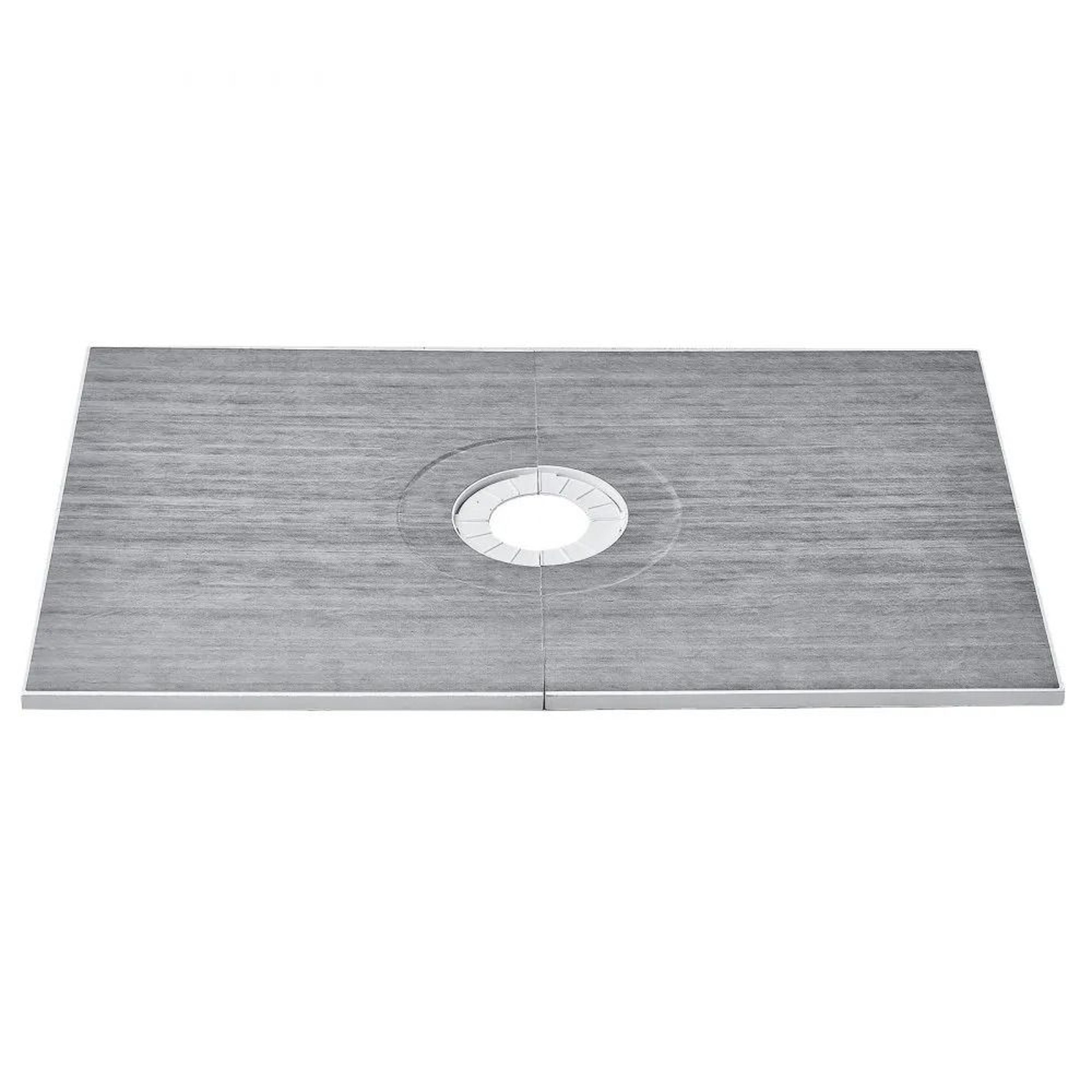 48 x 72 waterproof shower pan kit with central drain lightweight eps shower base for easy installation